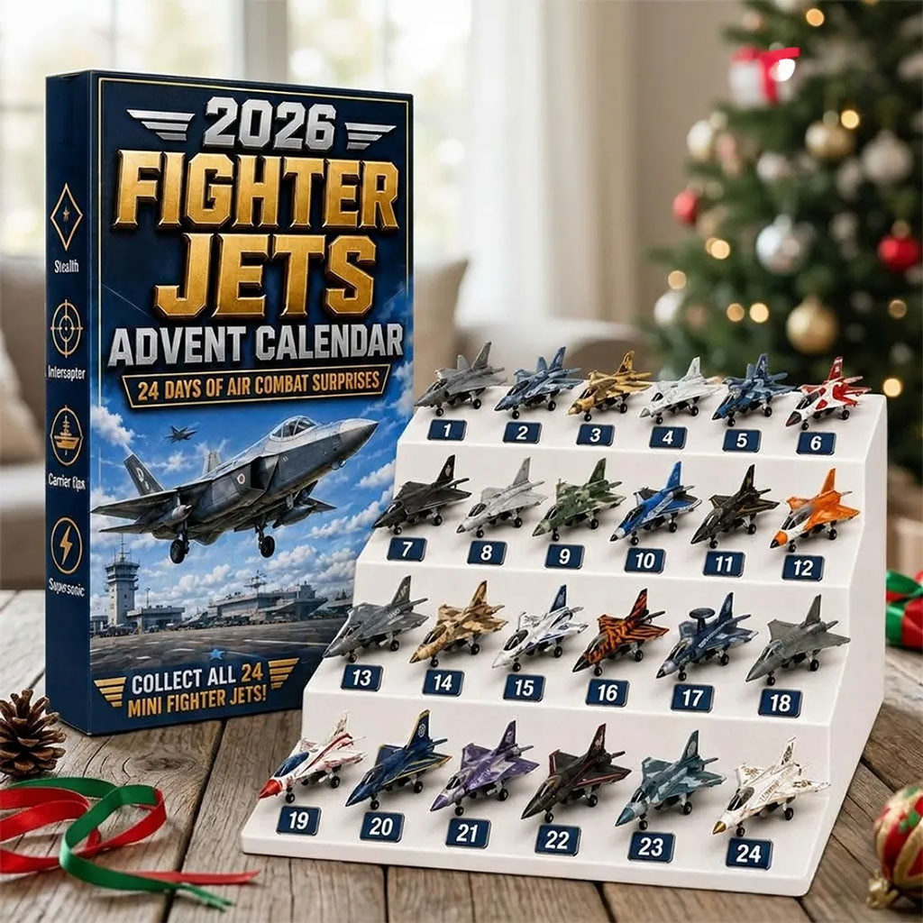 2026 Fighter Jets Miniature Aircraft Advent Calendar Christmas Ornaments Gift For Son 2026 Fighter Jets Miniature Aircraft Advent Calendar Christmas Ornaments Gift For Son