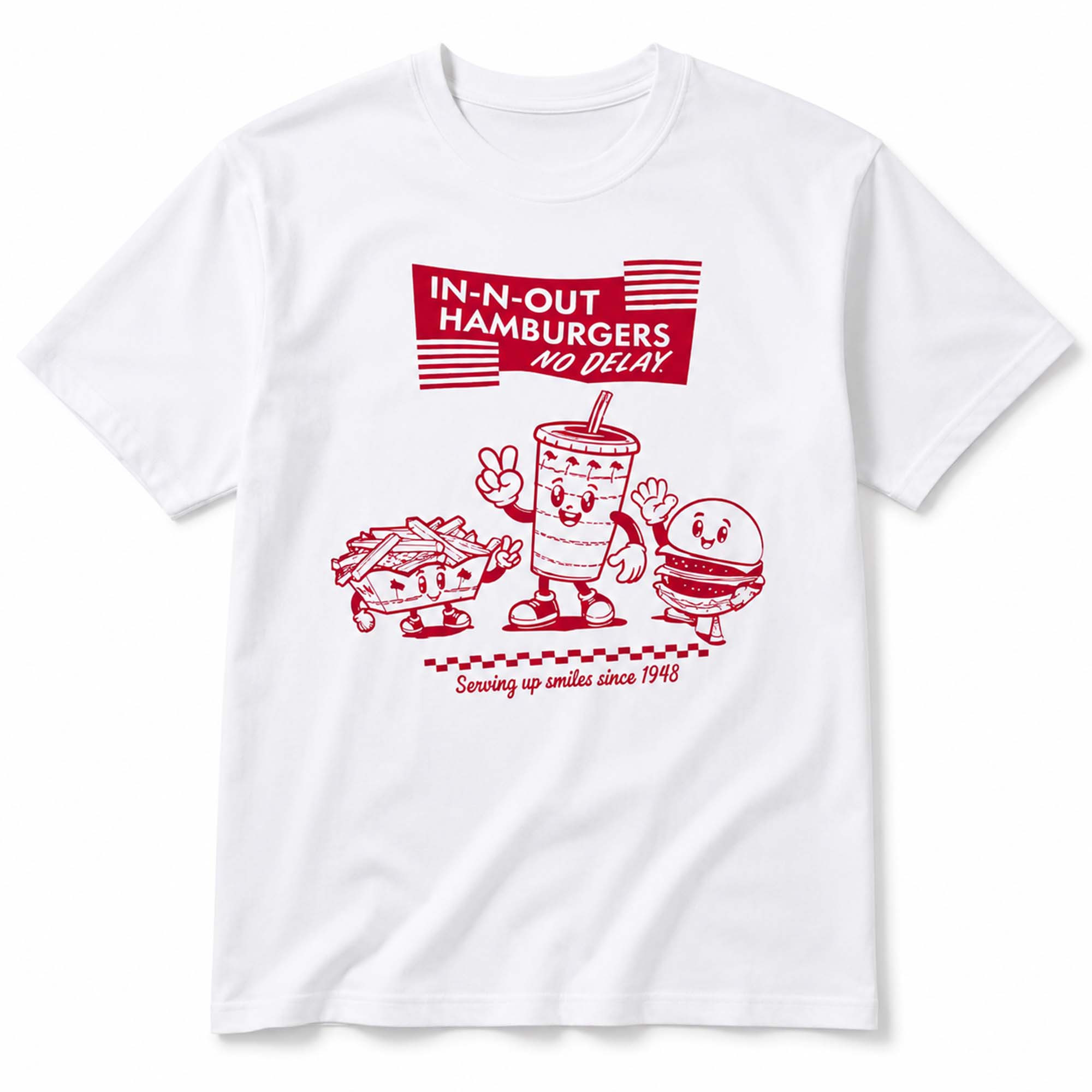 2026 In-N-Out Serving Up Smiles T-Shirt 2026 In-N-Out Serving Up Smiles T-Shirt