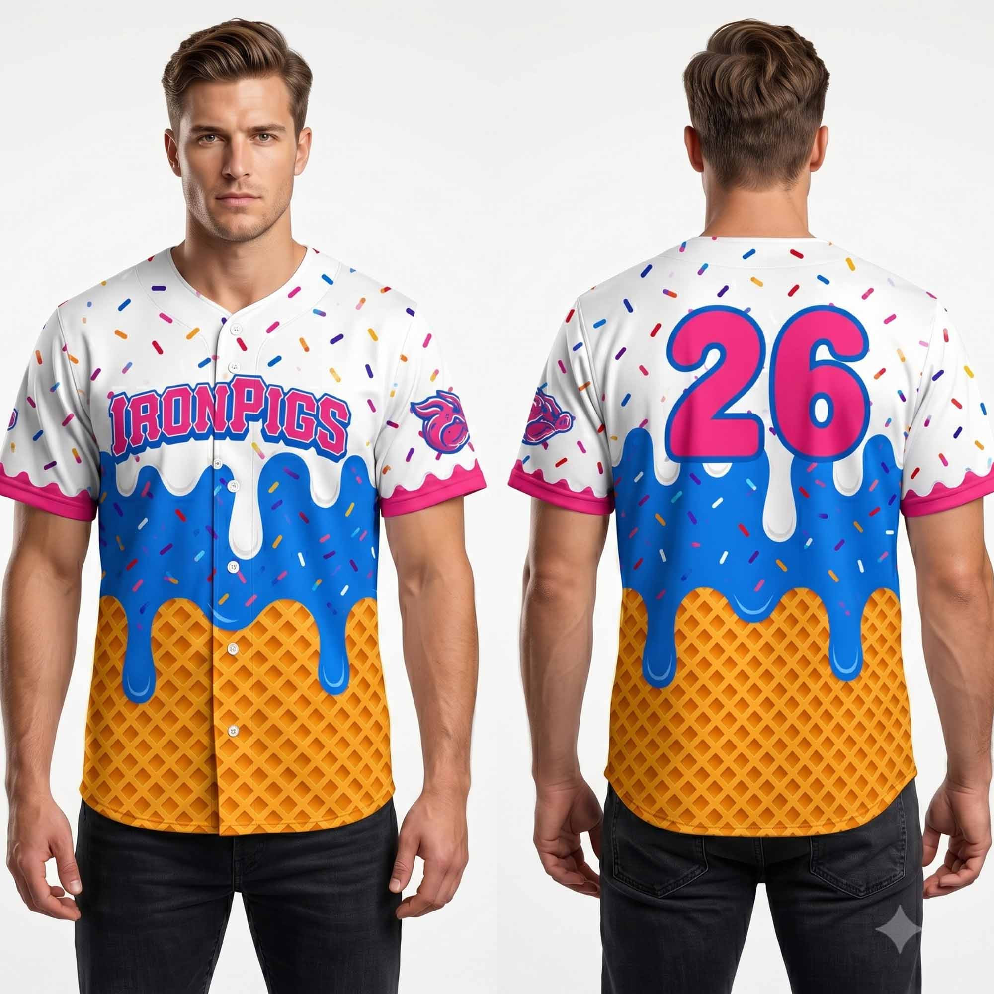 2026 Lehigh Valley IronPigs Ice Cream Jersey 2026 Lehigh Valley IronPigs Ice Cream Jersey