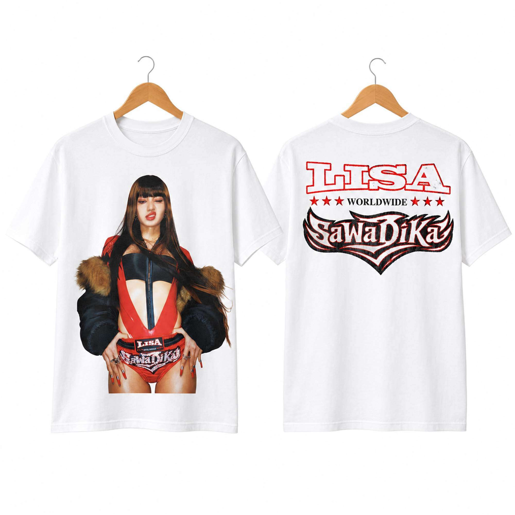 2026 LISA SaWaDiKa Worldwide T-Shirt Lisa Merch Gifts For Rapper Fans 2026 LISA SaWaDiKa Worldwide T-Shirt Lisa Merch Gifts For Rapper Fans