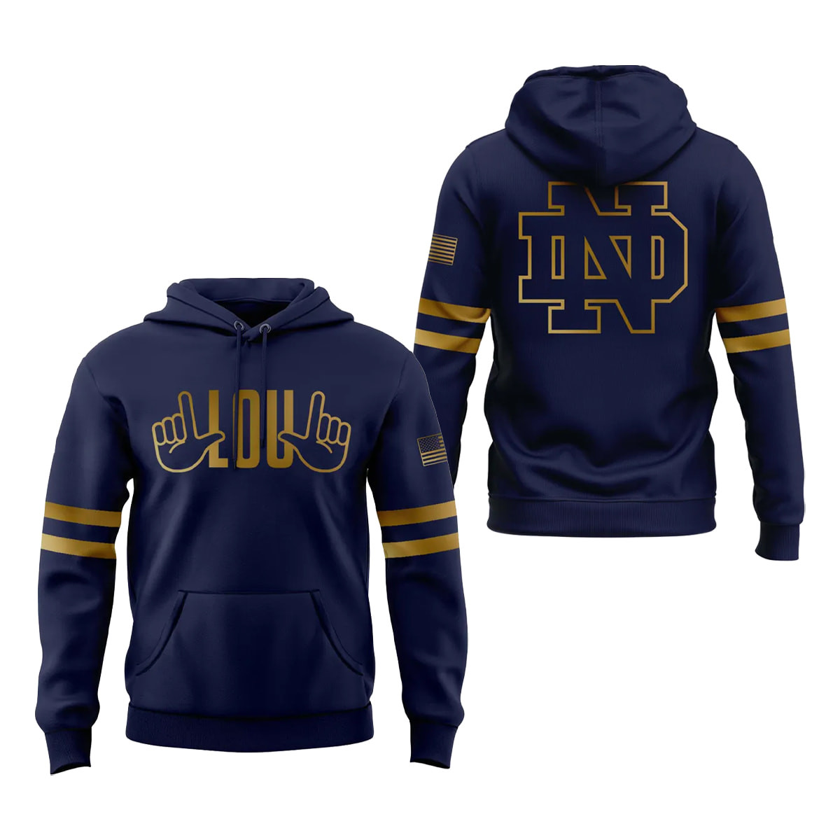 2026 Lou Holtz x Notre Dame Legacy Hoodie Notre Dame Fighting Irish Merch Fans Gifts