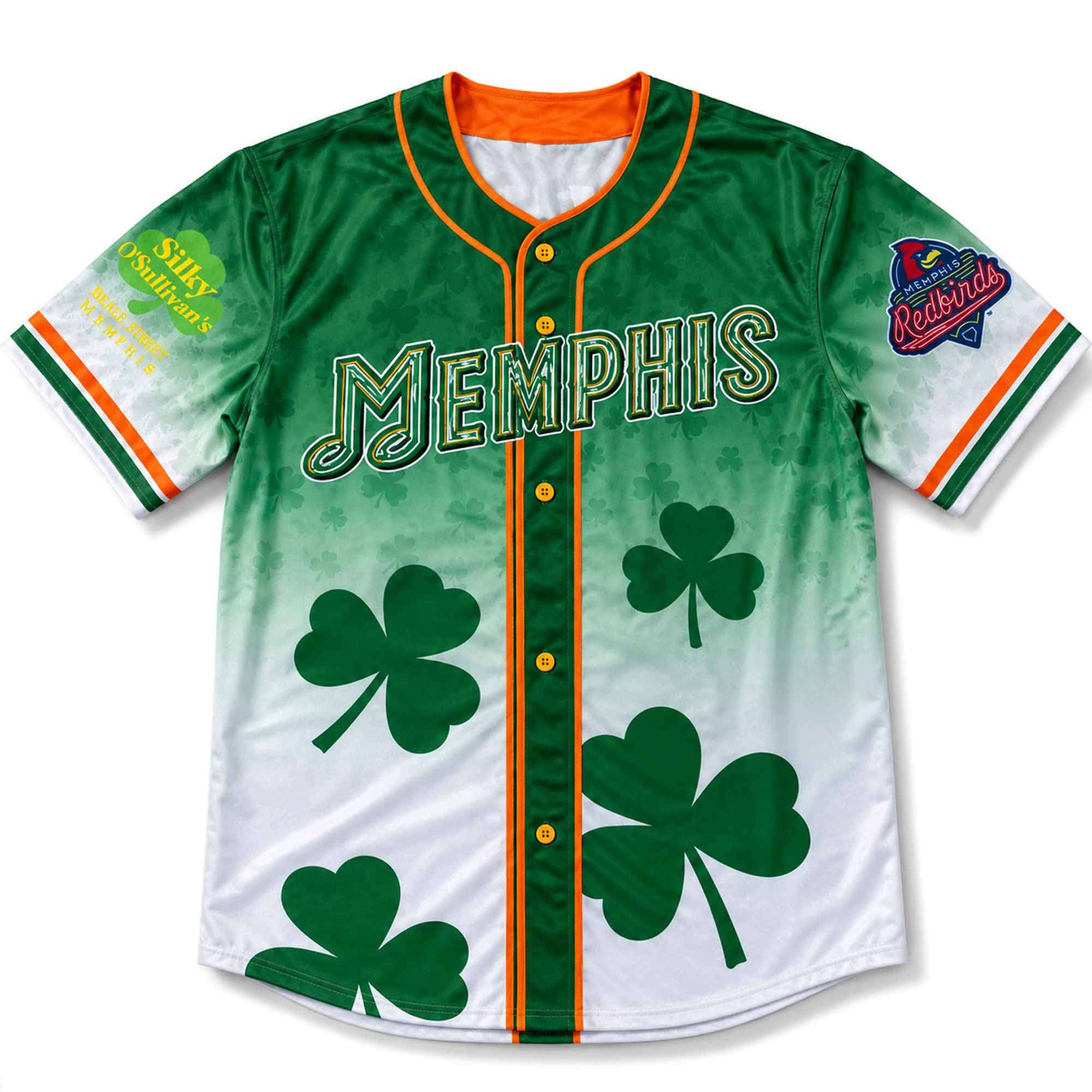 2026 Memphis Redbirds Halfway To St Patrick's Day Jersey Giveaway