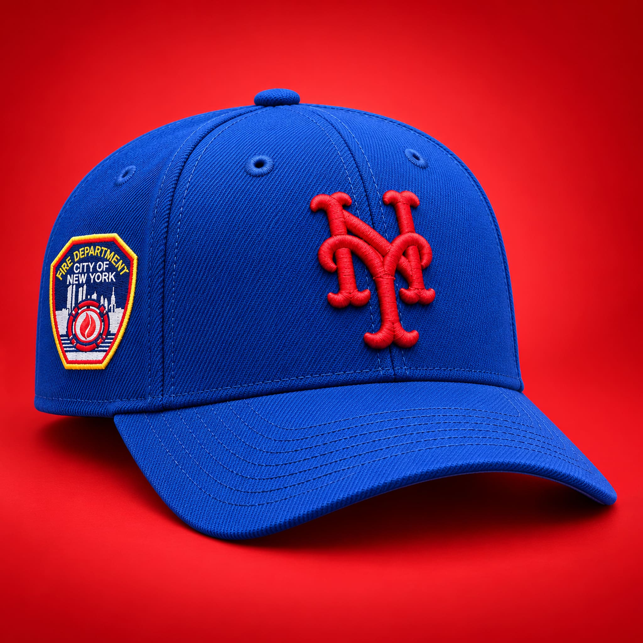 2026 Mets FDNY Patch Hat Embroidered New York Mets Merch Gifts For Baseball Lovers