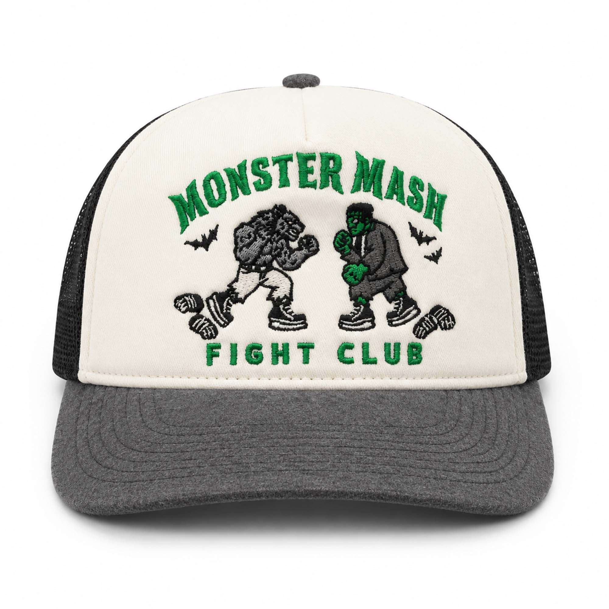 2026 Monster Mash Fight Club Trucker Hat Embroidered Gift Ideas For Husband 2026 Monster Mash Fight Club Trucker Hat Embroidered Gift Ideas For Husband
