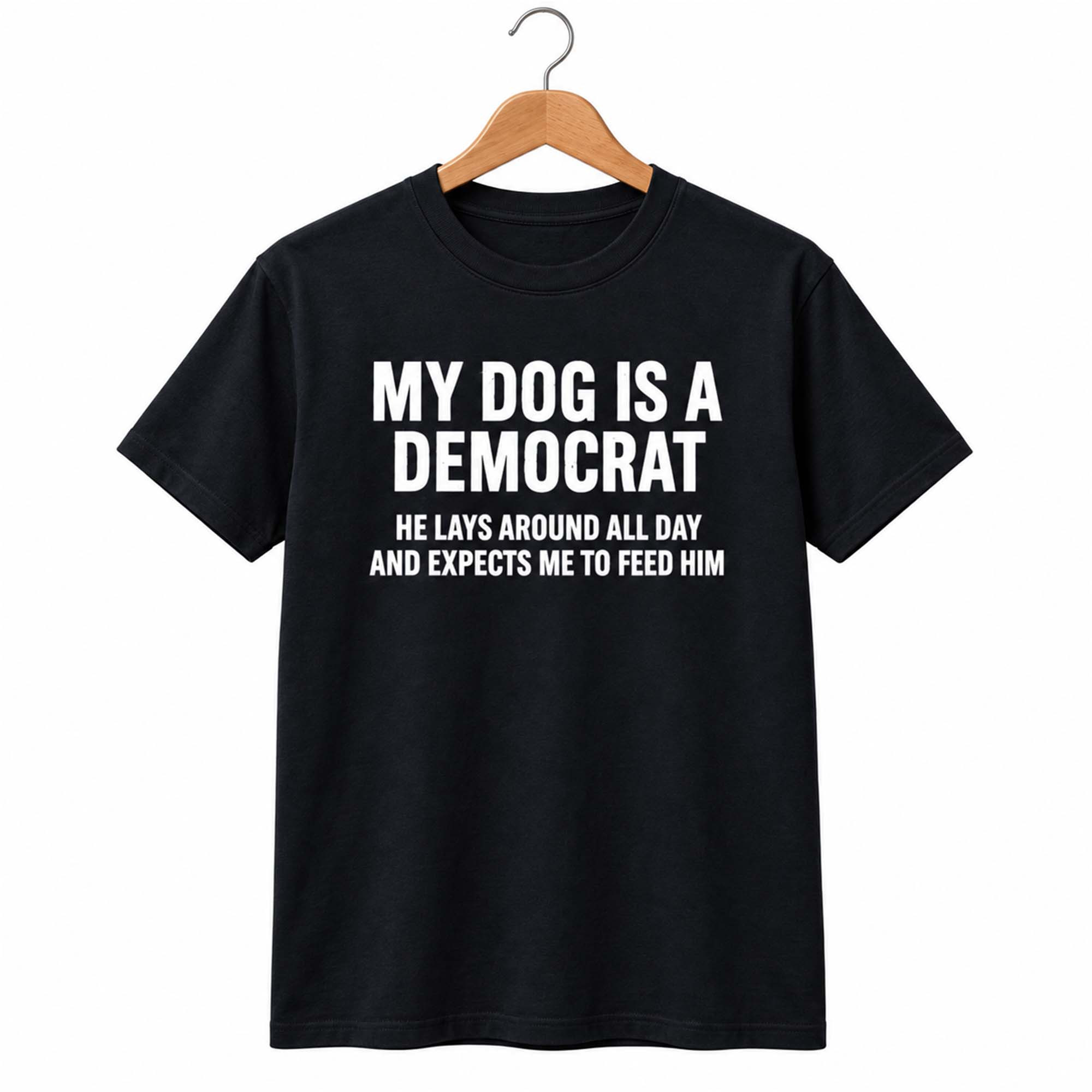 2026 My Dog Is A Democrat T-Shirt Funny Political T-Shirt Gifts For Dog Lovers