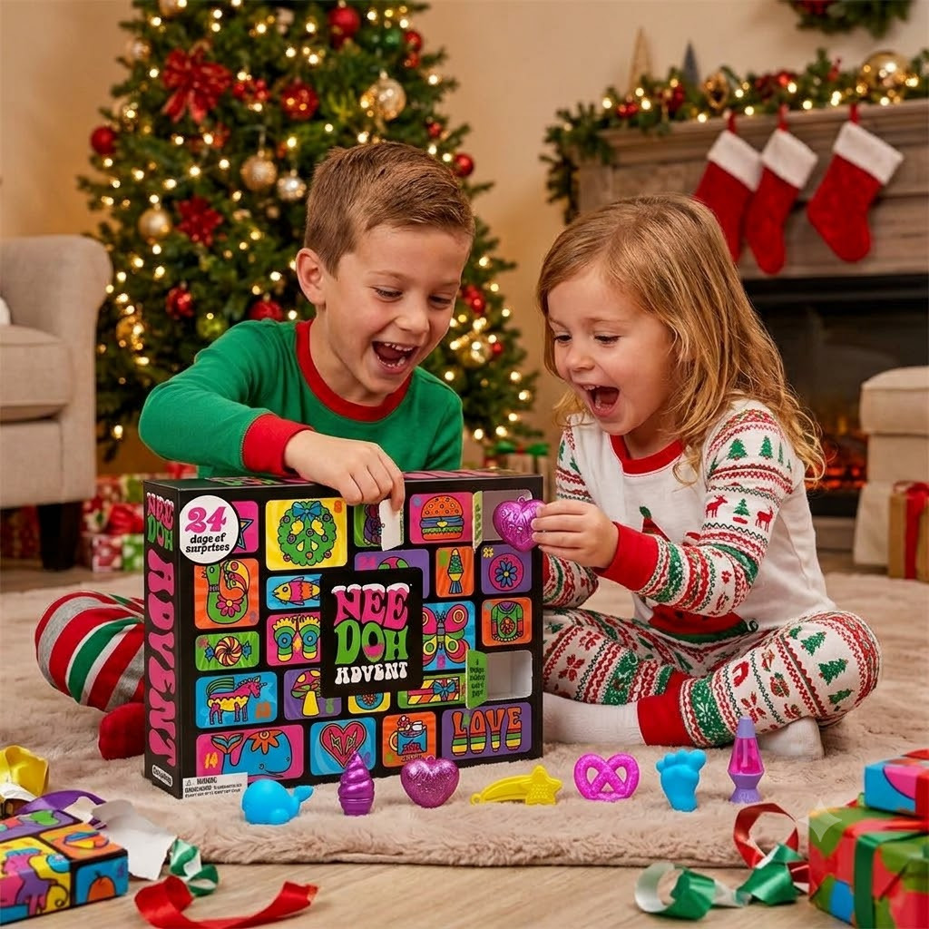 2026 Needoh Advent Calendar 24 Days Of Christmas Ornaments Schylling Needoh Merch Gift For Christmas