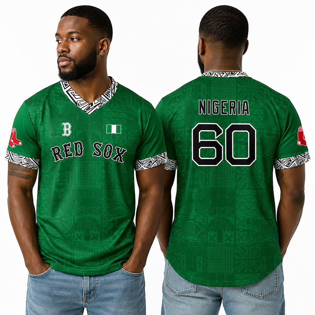 2026 Nigeria Red Sox Jersey No 60 Nigeria Jersey Red Sox Merch Present For Brothers 2026 Nigeria Red Sox Jersey No 60 Nigeria Jersey Red Sox Merch Present For Brothers