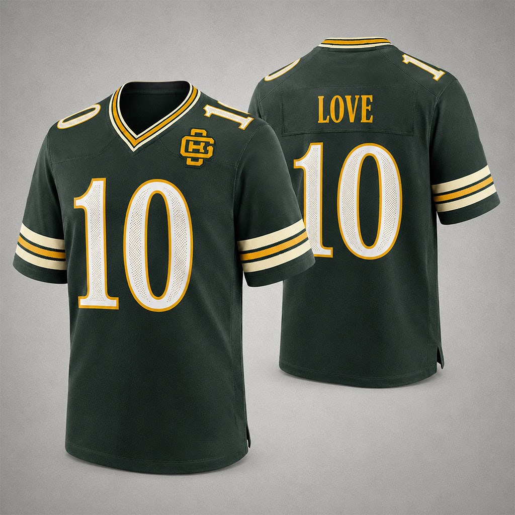 2026 Packers Rivalries Uniforms Jersey No 10 Love Jersey Green Bay Packers Merch Fan Gifts