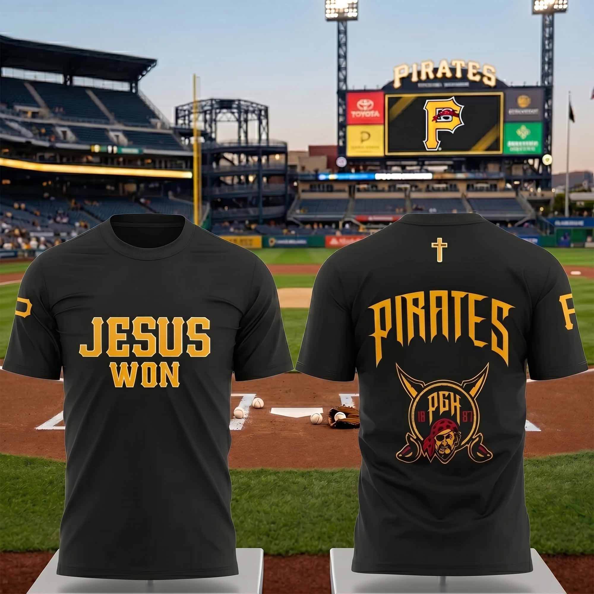 2026 Pirates Jesus Won Shirt 2026 Pirates Jesus Won Shirt