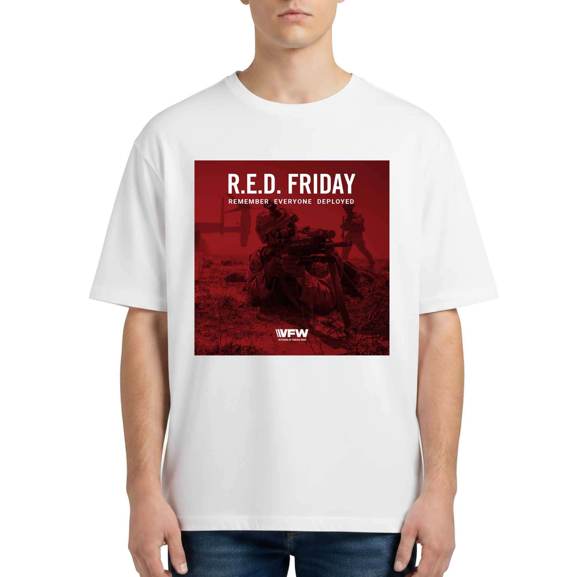 2026 RED Friday Remember Everyone Deployed Shirt Remembrance Day Clothing Patriotic Gifts