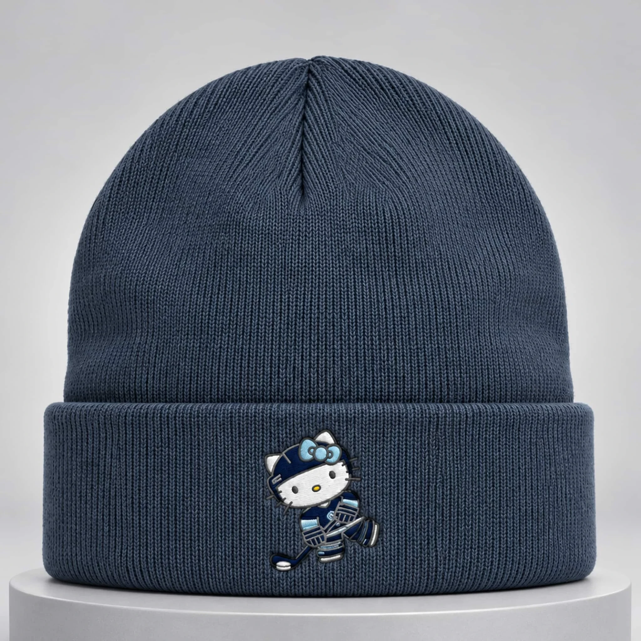 2026 Seattle Kraken Hello Kitty Beanie Seattle Kraken Merch Kawaii Gift For Hockey Lovers
