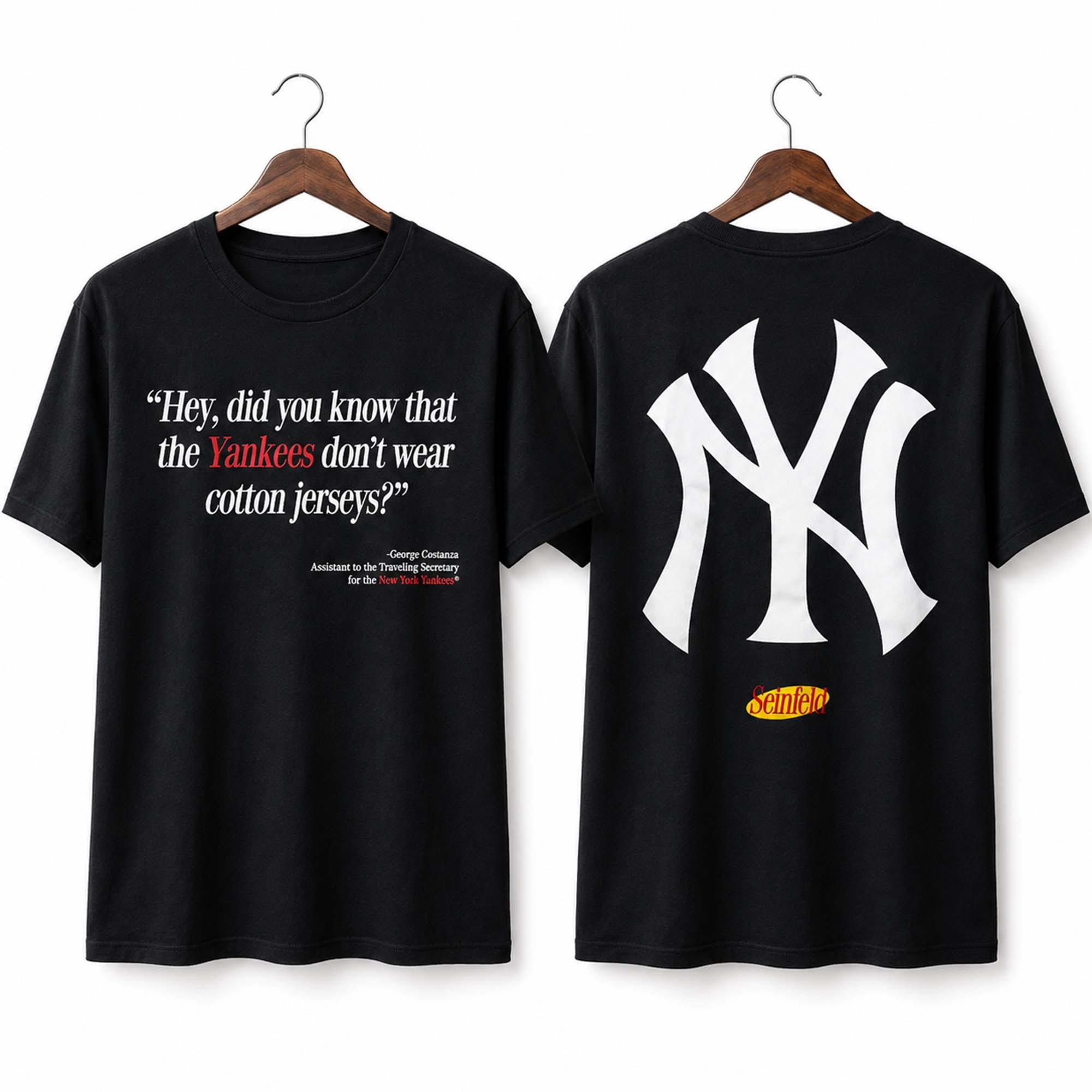2026 Seinfeld x New York Yankees George Costanza Cotton Jerseys Shirt