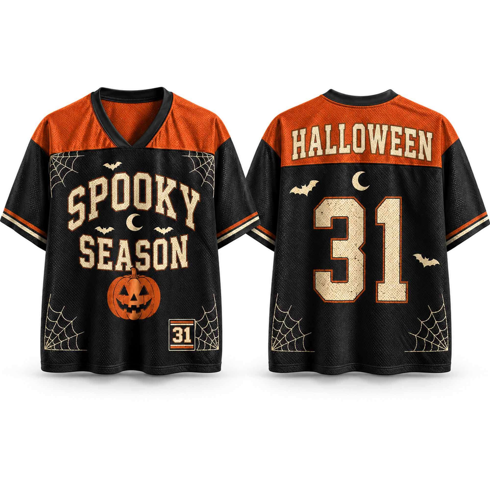 2026 Spooky Season 31 Halloween Jersey Horror Clothing Gifts For Halloween Lovers 2026 Spooky Season 31 Halloween Jersey Horror Clothing Gifts For Halloween Lovers