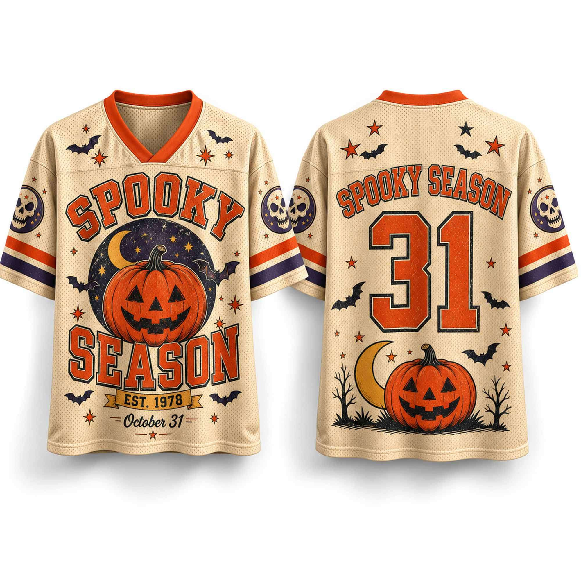 2026 Spooky Season Est 1978 October 31 Halloween Jersey Holiday Tee Gifts For Halloween Lovers 2026 Spooky Season Est 1978 October 31 Halloween Jersey Holiday Tee Gifts For Halloween Lovers