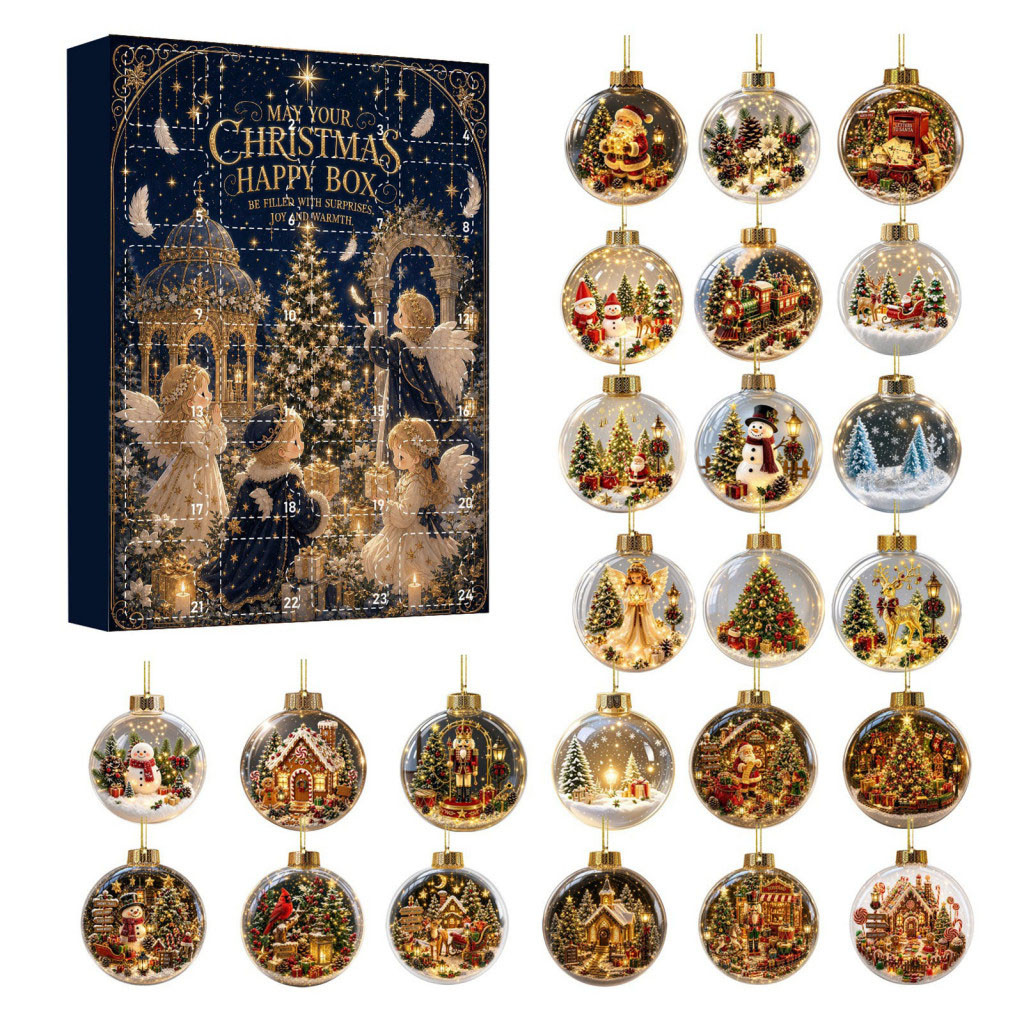 24 Day Christmas Mystery Ornaments Advent Calendar Christmas Tree Decorations Gift For BFF