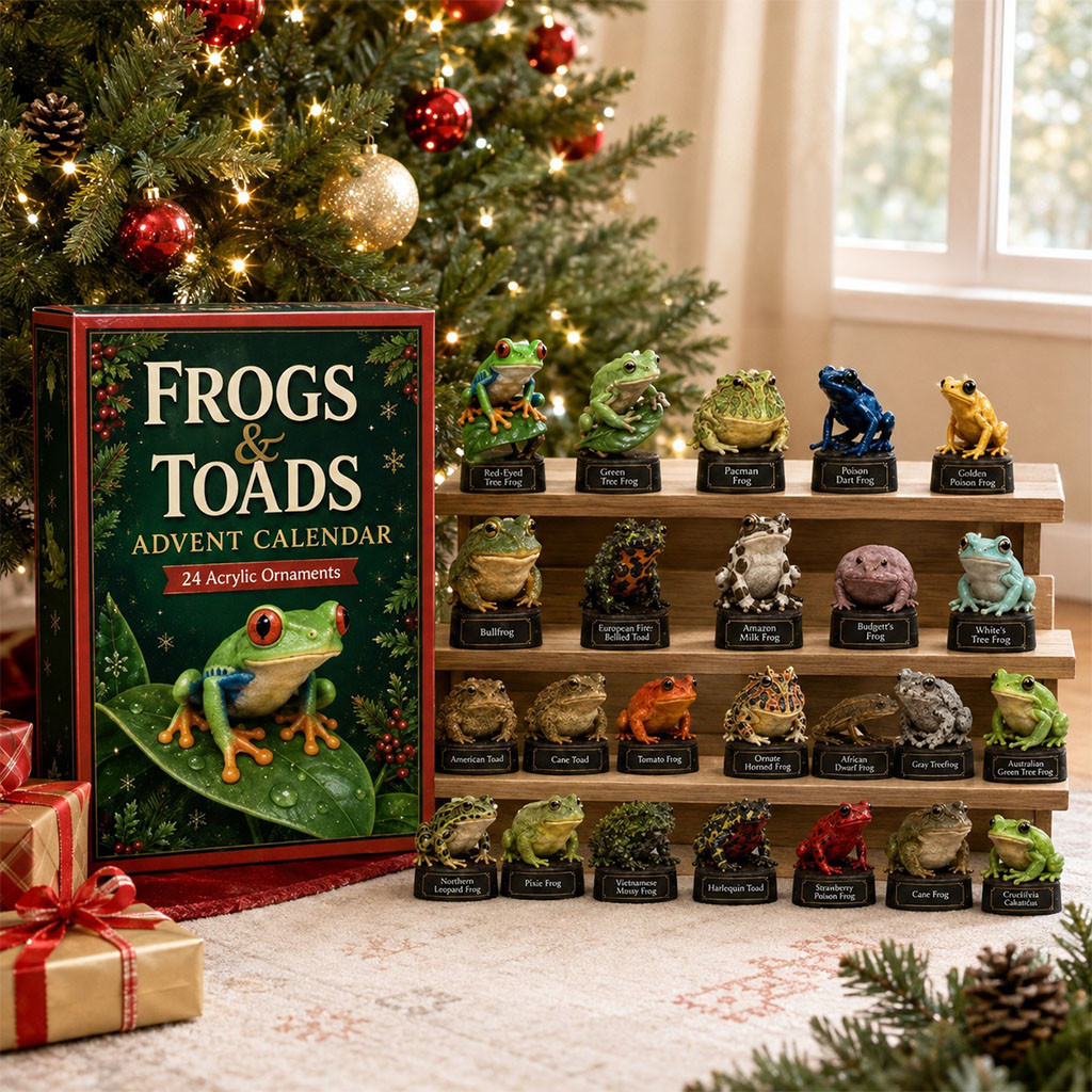 24-Day Frogs And Toads Advent Calendar 2026 Christmas Countdown Gifts for Frog Lovers