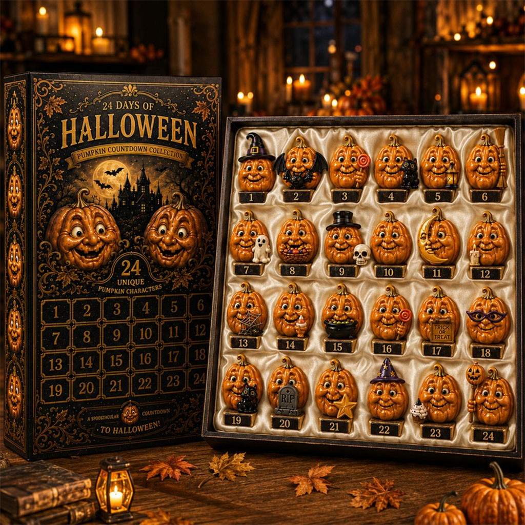 24 Day Halloween Countdown Advent Calendar Funny Pumpkin Halloween Holiday Decorations 24 Day Halloween Countdown Advent Calendar Funny Pumpkin Halloween Holiday Decorations