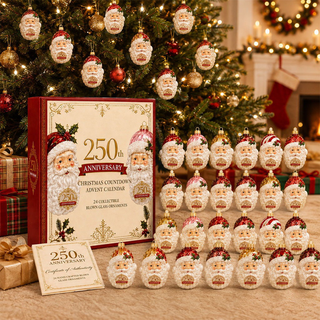 24-Day Santa Claus Christmas Advent Calendar Cute Holiday Decor Gifts For Friends