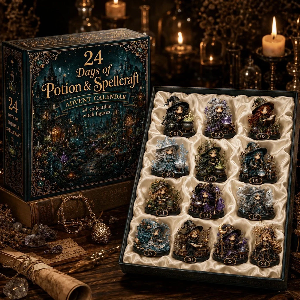 24 Days Of Witch Potion And Spellcraft Advent Calendar Halloween Gift For Friends