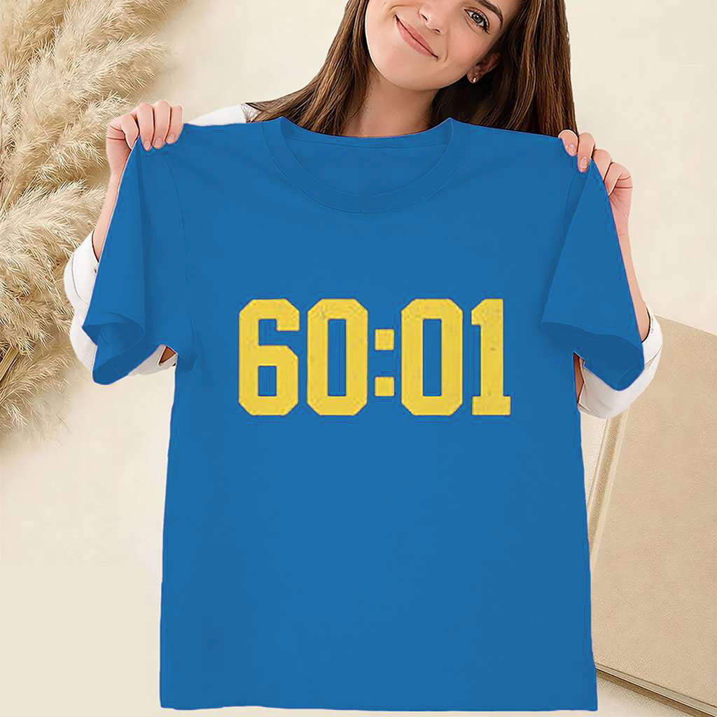 60 01 Shirt Michigan Football Hail Mary 2026 Tee Michigan Wolverines Merch Gifts For Fans
