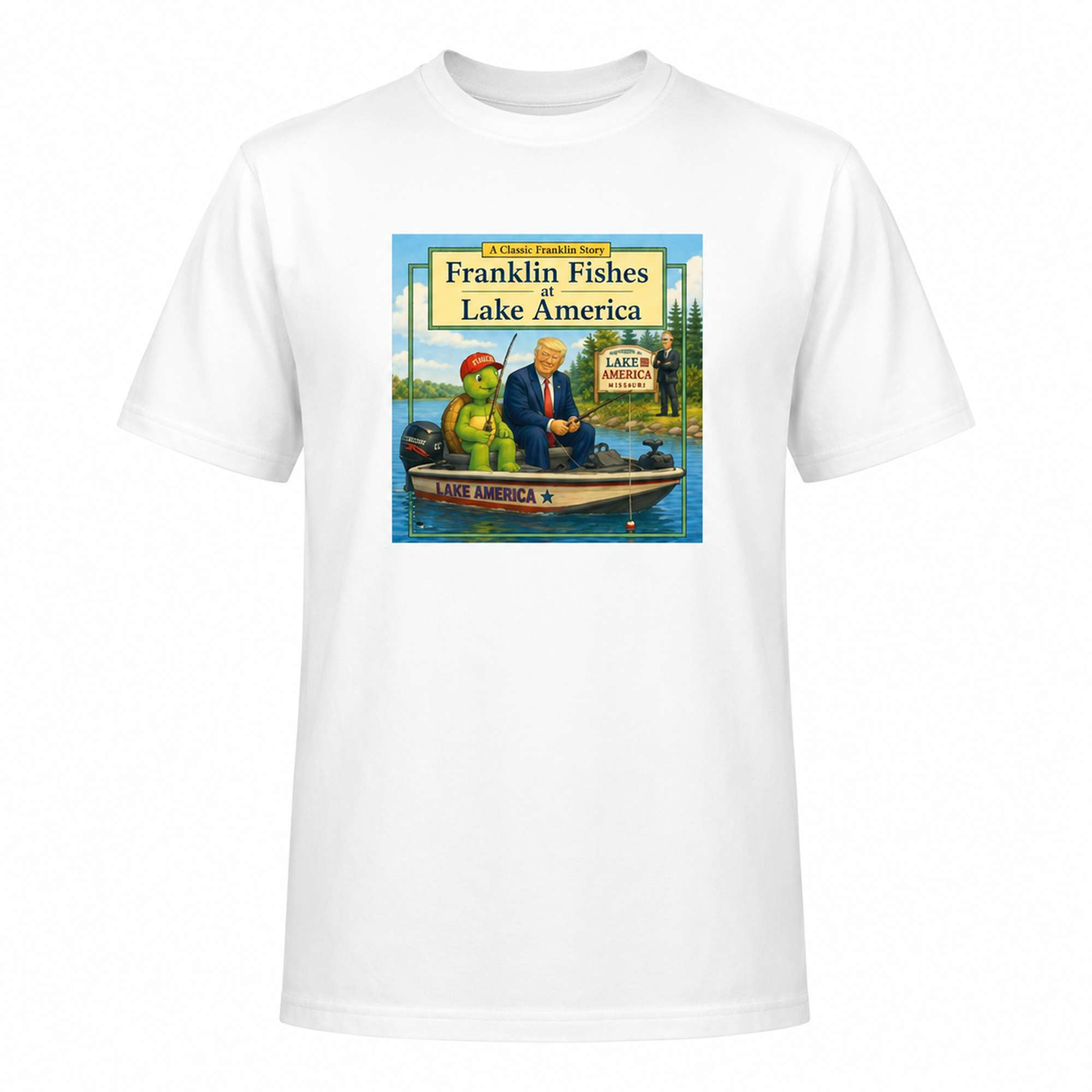 A Classic Franklin Story Fishes At Lake America Shirt FDT Merch Gifts For Lake Lovers