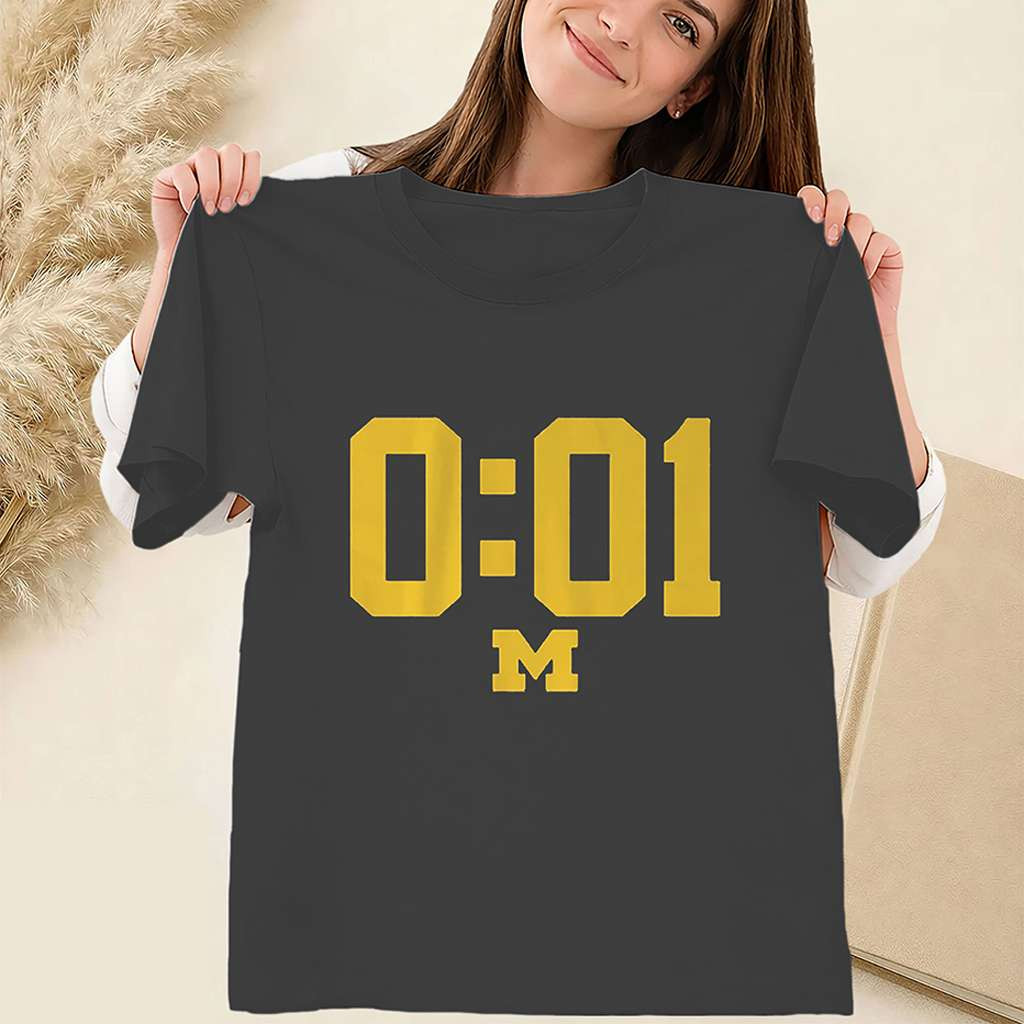 A Lot Can Happen In 0 01 Shirt Michigan Football 2026 Tee Michigan Wolverines Merch Fan Gifts A Lot Can Happen In 0 01 Shirt Michigan Football 2026 Tee Michigan Wolverines Merch Fan Gifts