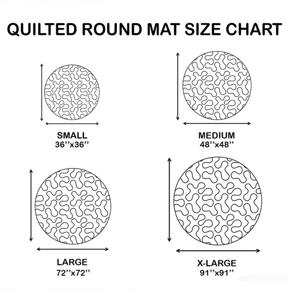 Abduction Portal Quilted Round Mat Round Floor Mat Cute Halloween Presents