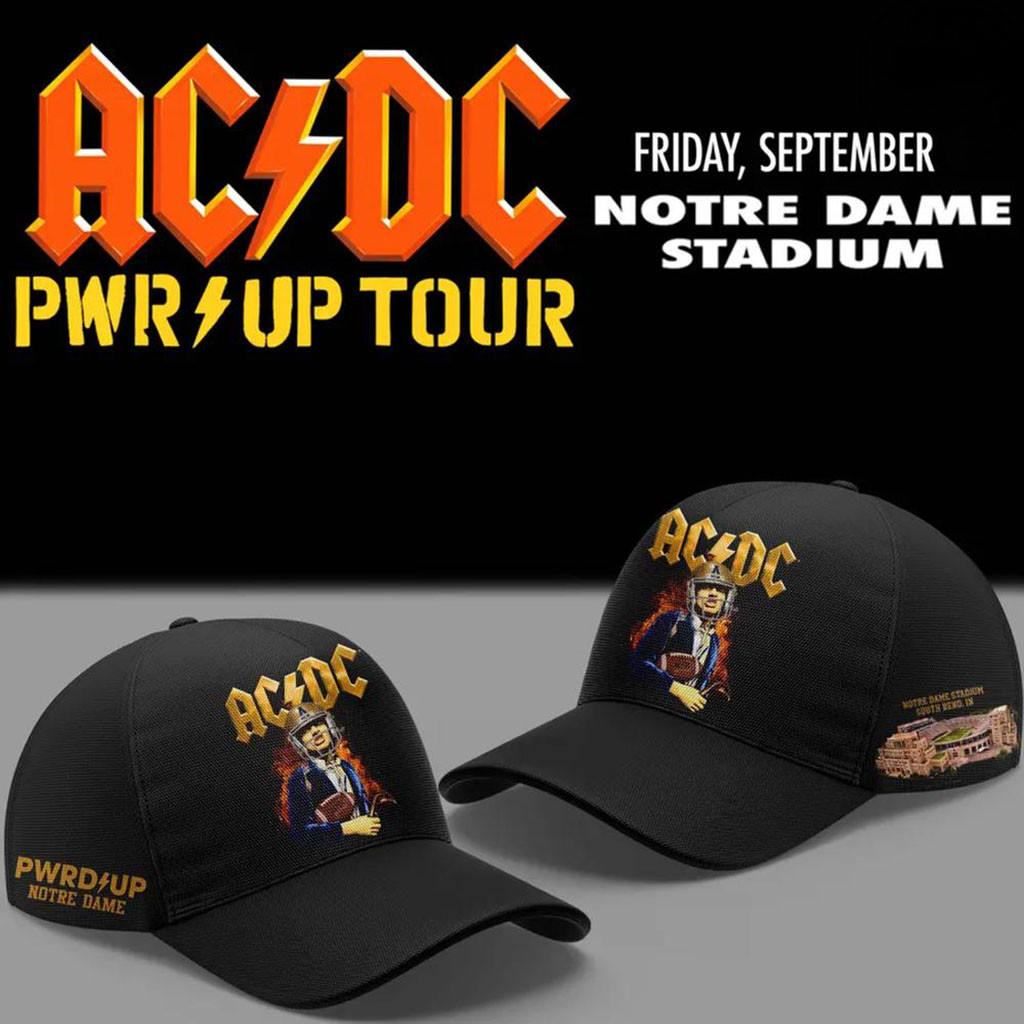 AC DC Live From Notre Dame Stadium Power Up Tour Concert 2026 Hat ACDC Merch Gifts For Brother