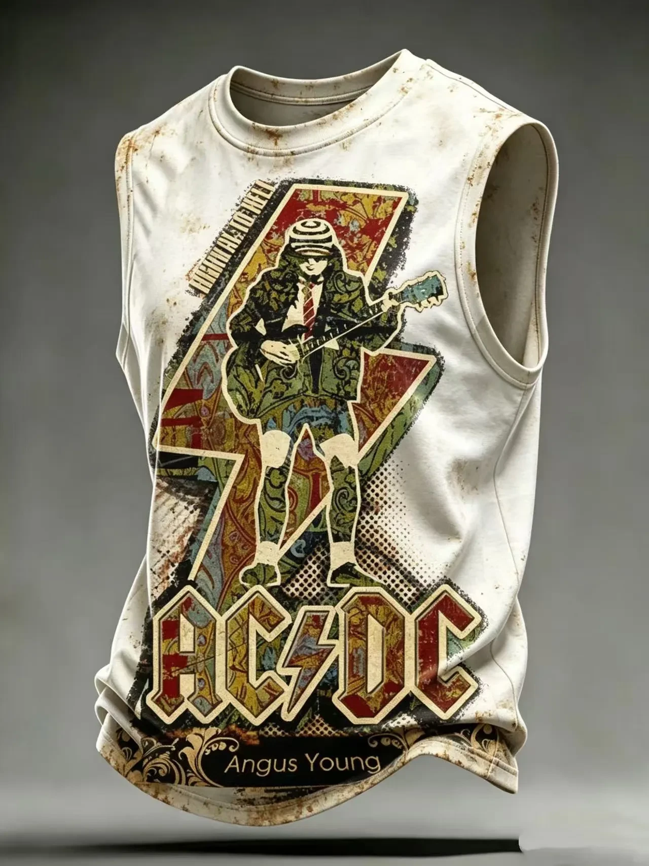 AC DC Merch Highway To Hell Tank Top Angus Young Tank Best Gift For Music Lovers