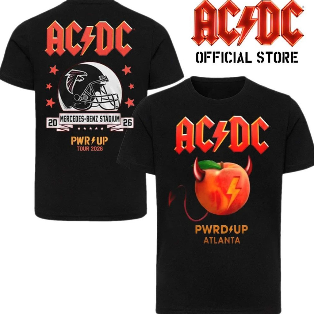 AC DC X Atlanta Falcons Merch PWR UP Tour 2026 T-Shirt AC DC Atlanta Pop-Up Shirt Fan Apparel AC DC X Atlanta Falcons Merch PWR UP Tour 2026 T-Shirt AC DC Atlanta Pop-Up Shirt Fan Apparel