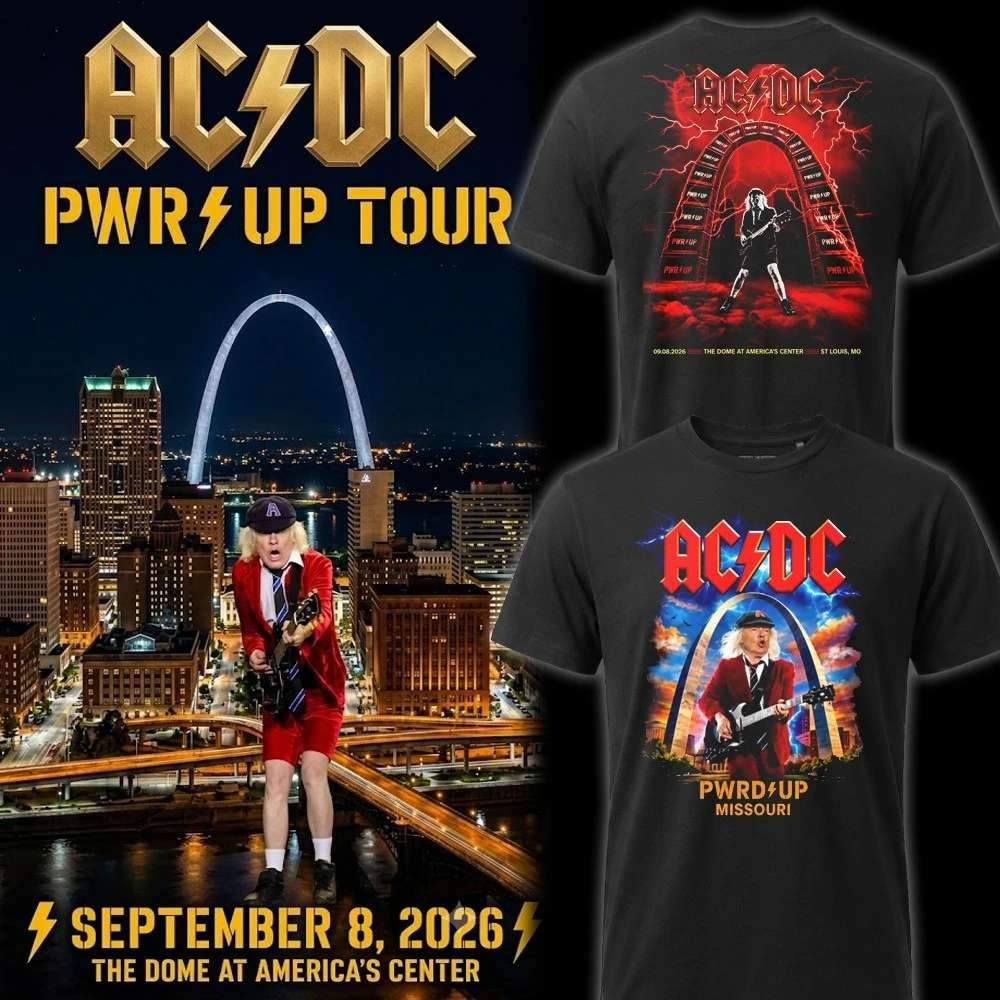 ACDC St Louis MO Concert Shirt The Dome At America's Center Event 2026 Tee ACDC Merch