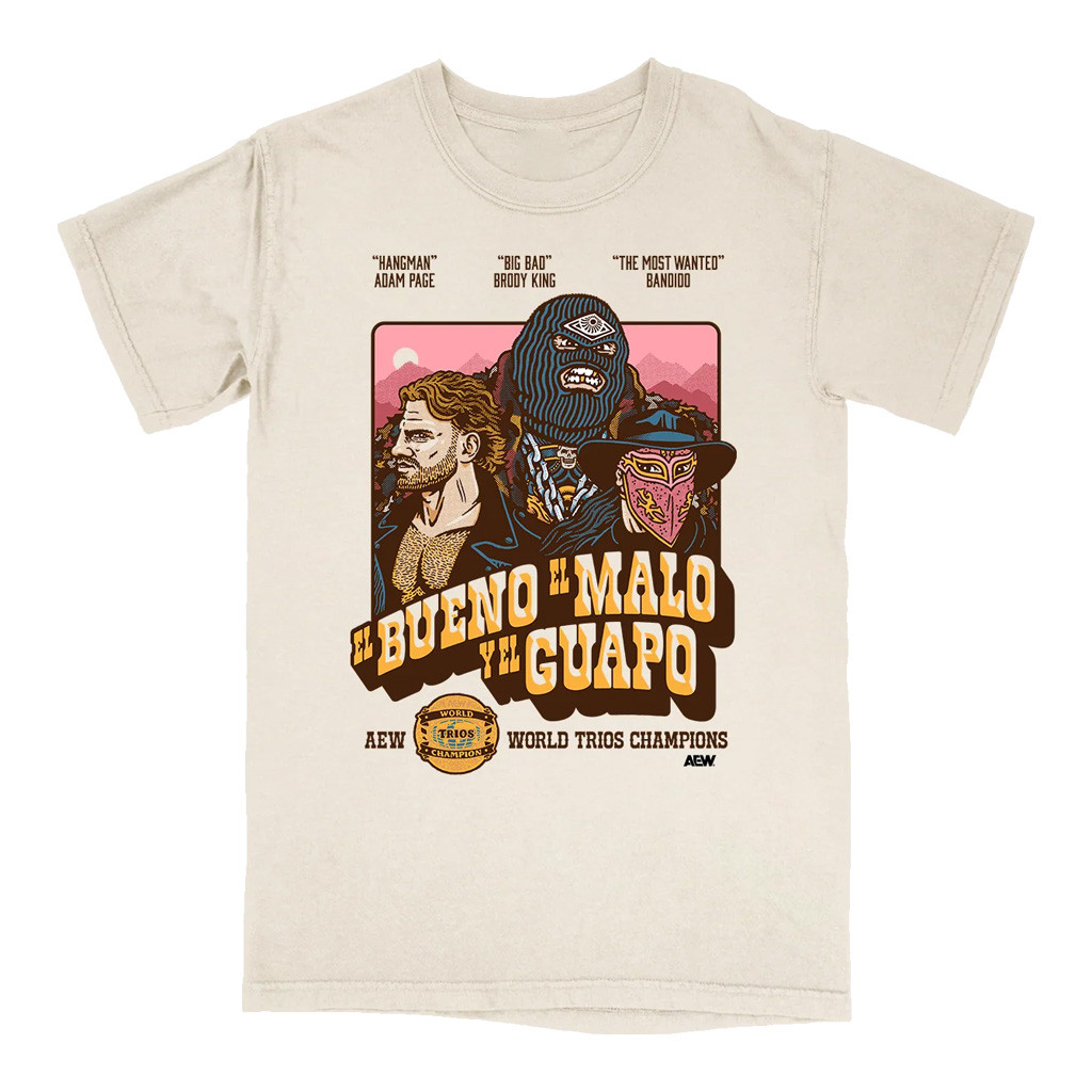 AEW Merch 2026 Hangman Adam Page And Brodido World Trio Champions T-Shirt Gift For Fans AEW Merch 2026 Hangman Adam Page And Brodido World Trio Champions T-Shirt Gift For Fans