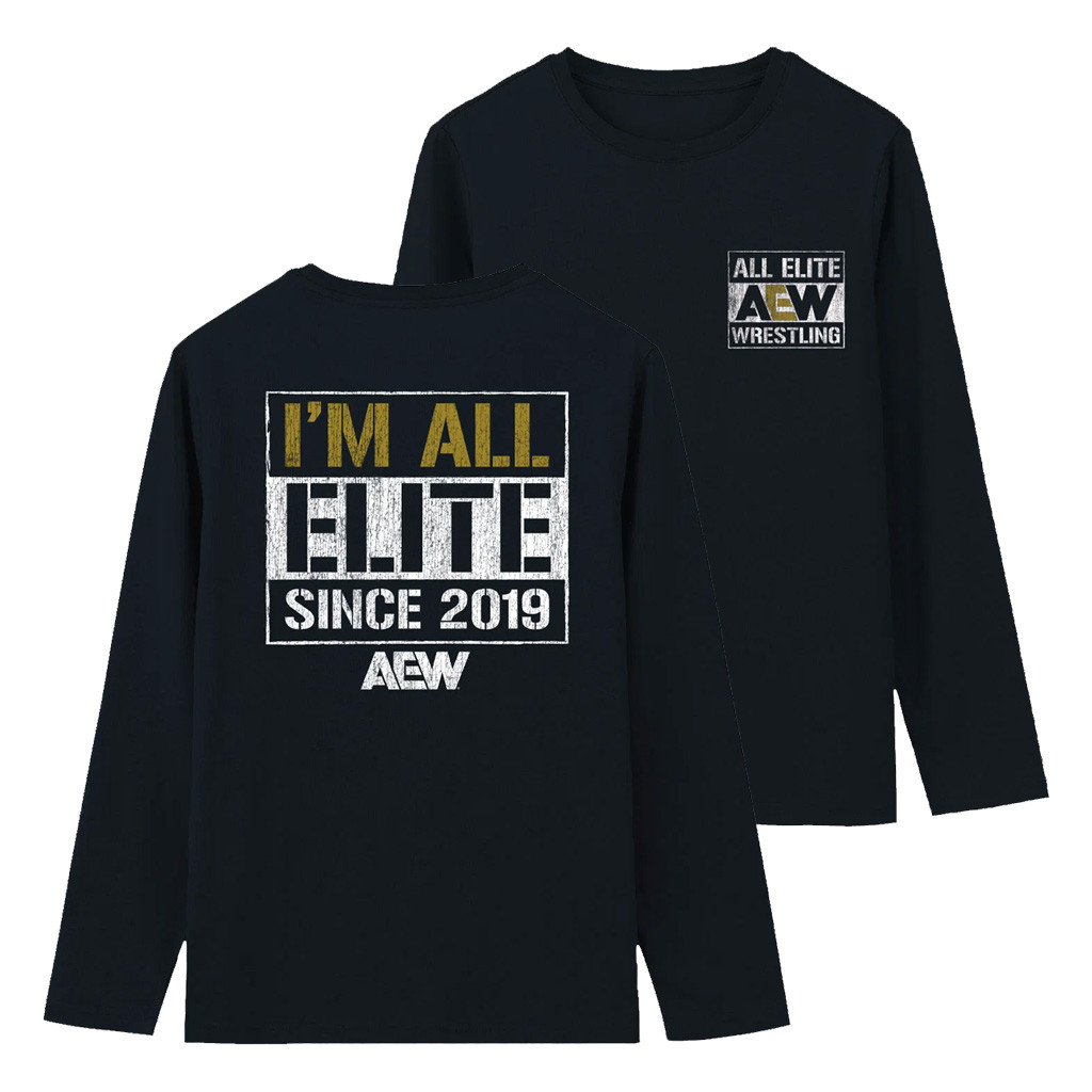 AEW Merch 2026 I'm All Elite Long Sleeve T-Shirt Gift For Wrestling Fan