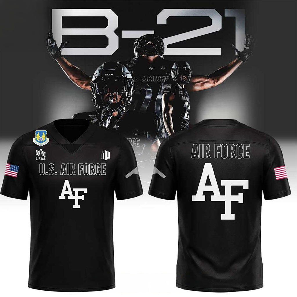 Air Force Falcons X Air Power Legacy B-21 Raider 2026 Football Jersey Fan Merch Gift For Him