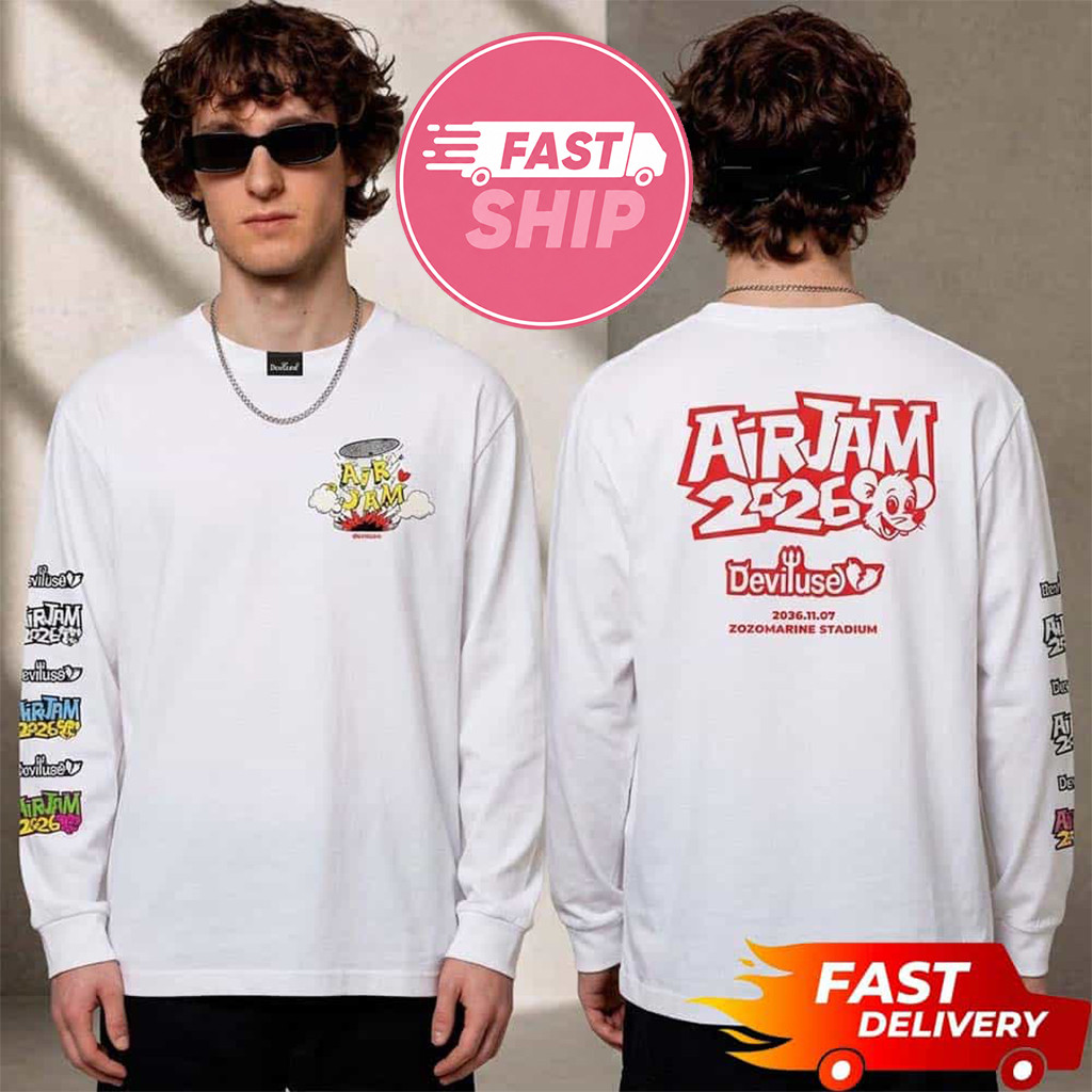 Air Jam 2026 X Deviluse At Marine Stadium In Chiba Japan On November 7 2026 Long Sleeve Shirt