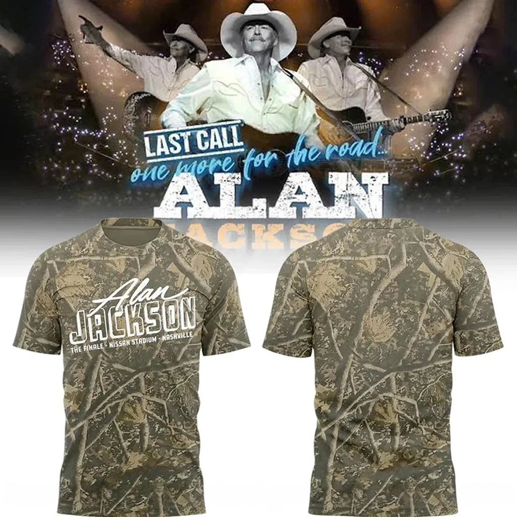 Alan Jackson 2026 Last Call The Finale Camo Shirt Alan Jackson Merch Gift Ideas For Music Lovers