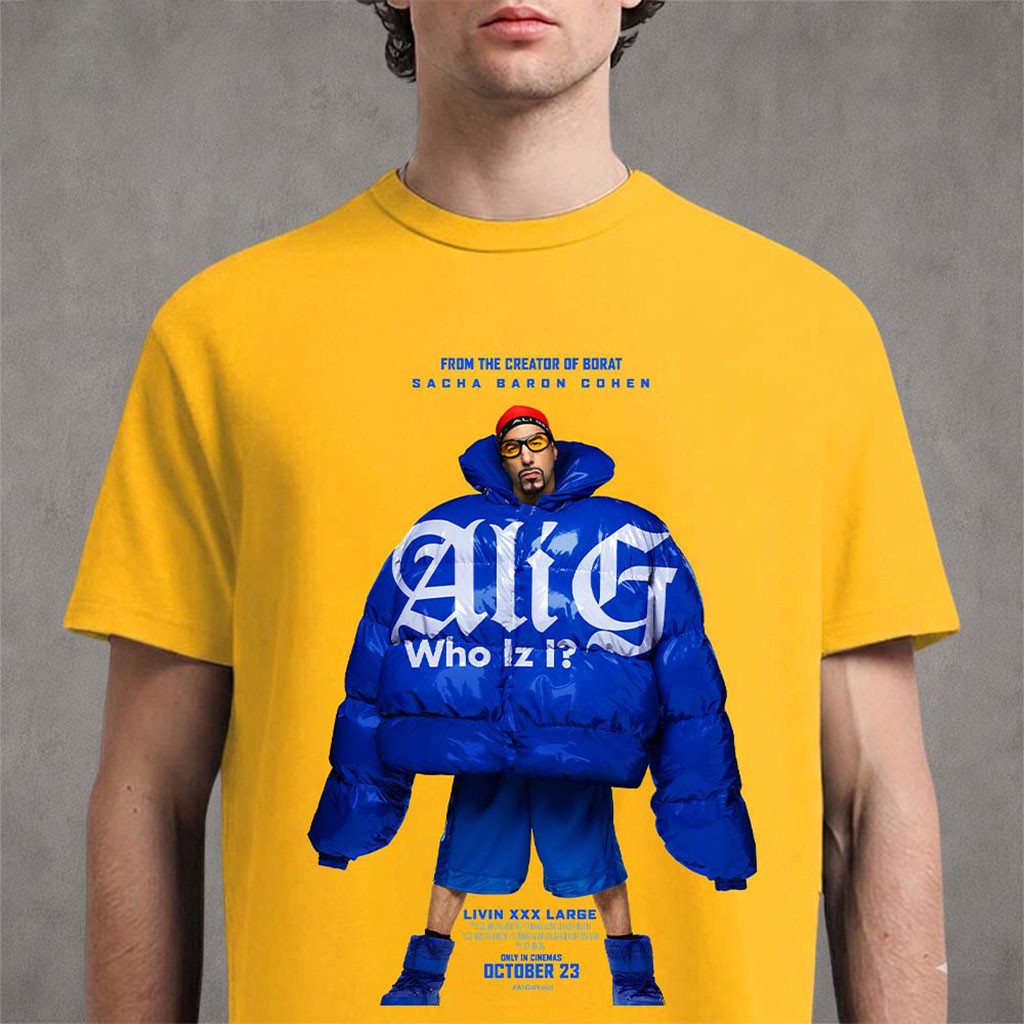 Ali G Merch Who Iz I Livin XXX Large Movie Poster In Cinemas October 23 2026 T-Shirt Fans Gifts