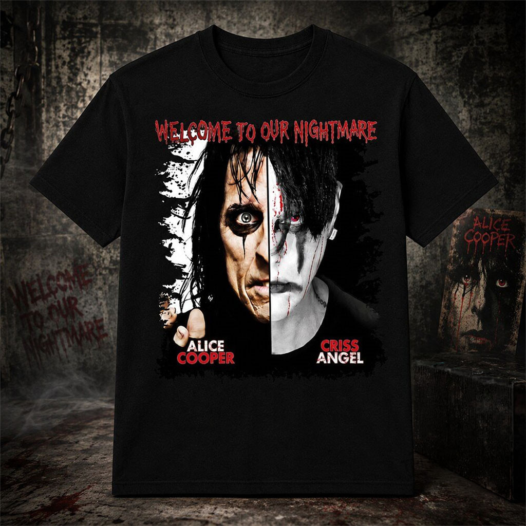 Alice Cooper X Criss Angel Merch Welcome To Our Nightmare Shirt Best Gift For Fans Alice Cooper X Criss Angel Merch Welcome To Our Nightmare Shirt Best Gift For Fans