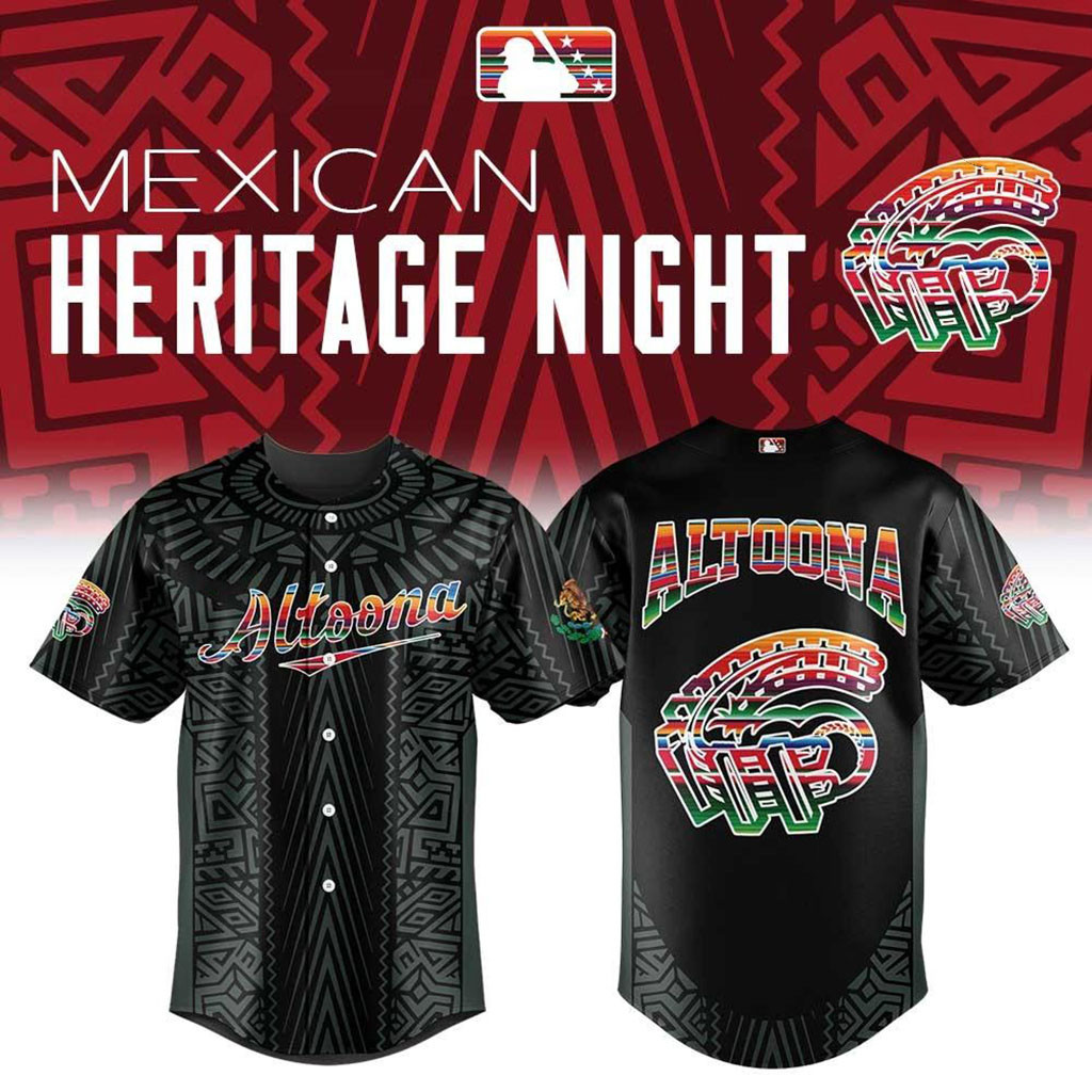 Altoona Curve X Mexican Heritage Night Baseball Jersey Altoona Curve Merch Baseball Fan Gifts