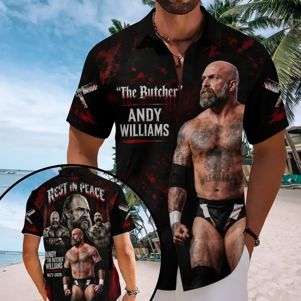 Andy Williams The Butcher Hawaiian Shirt Rest In Peace Andy Williams Merch Memorial Gifts