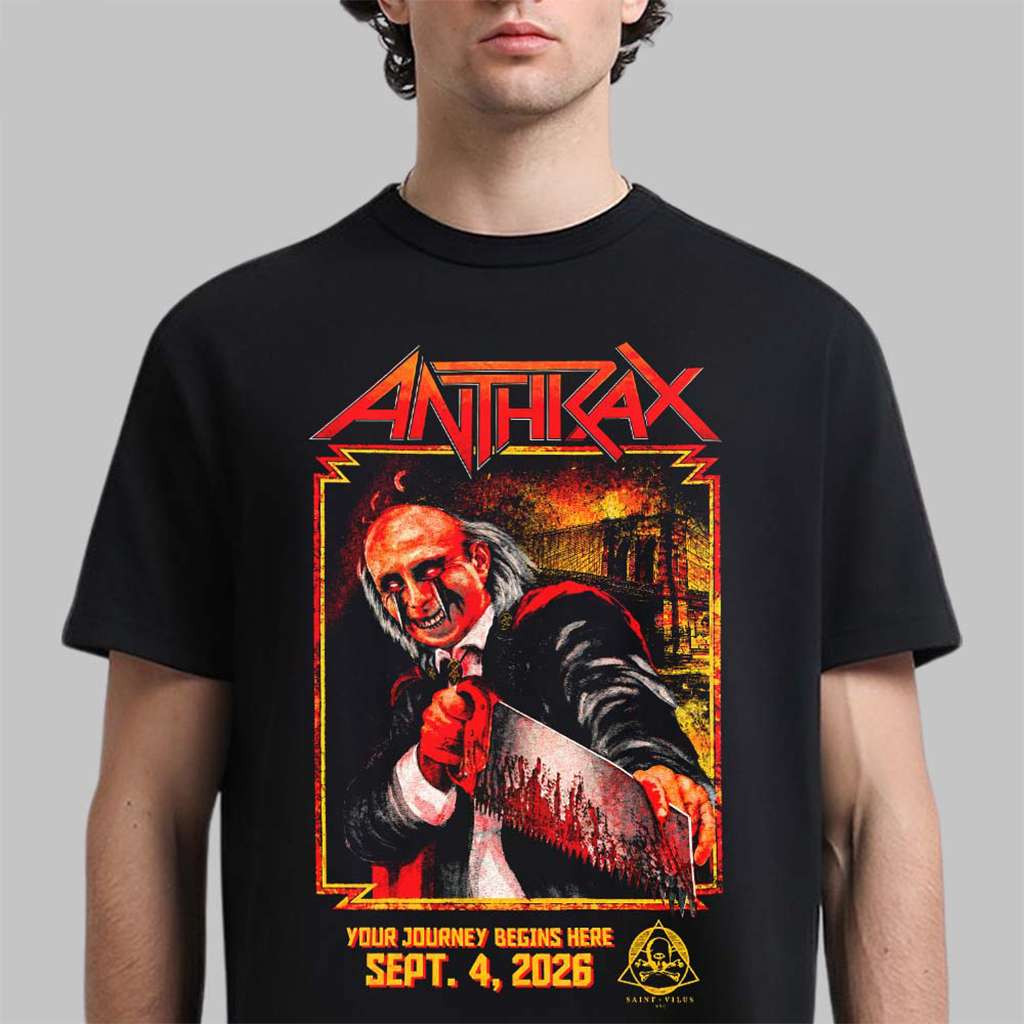 Anthrax Merch New York City 2026 Event Live At Saint Vitus On September 4 2026 T-Shirt Fan Gift