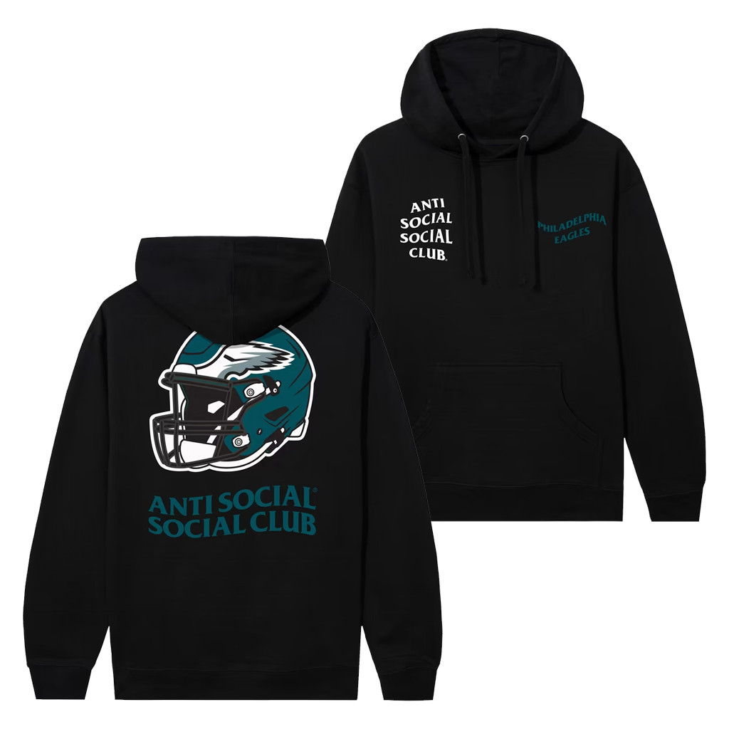AntiSocialSocialClub x NFL Merch 2026 AntiSocialSocialClub x Philadelphia Eagles Impact Hoodie