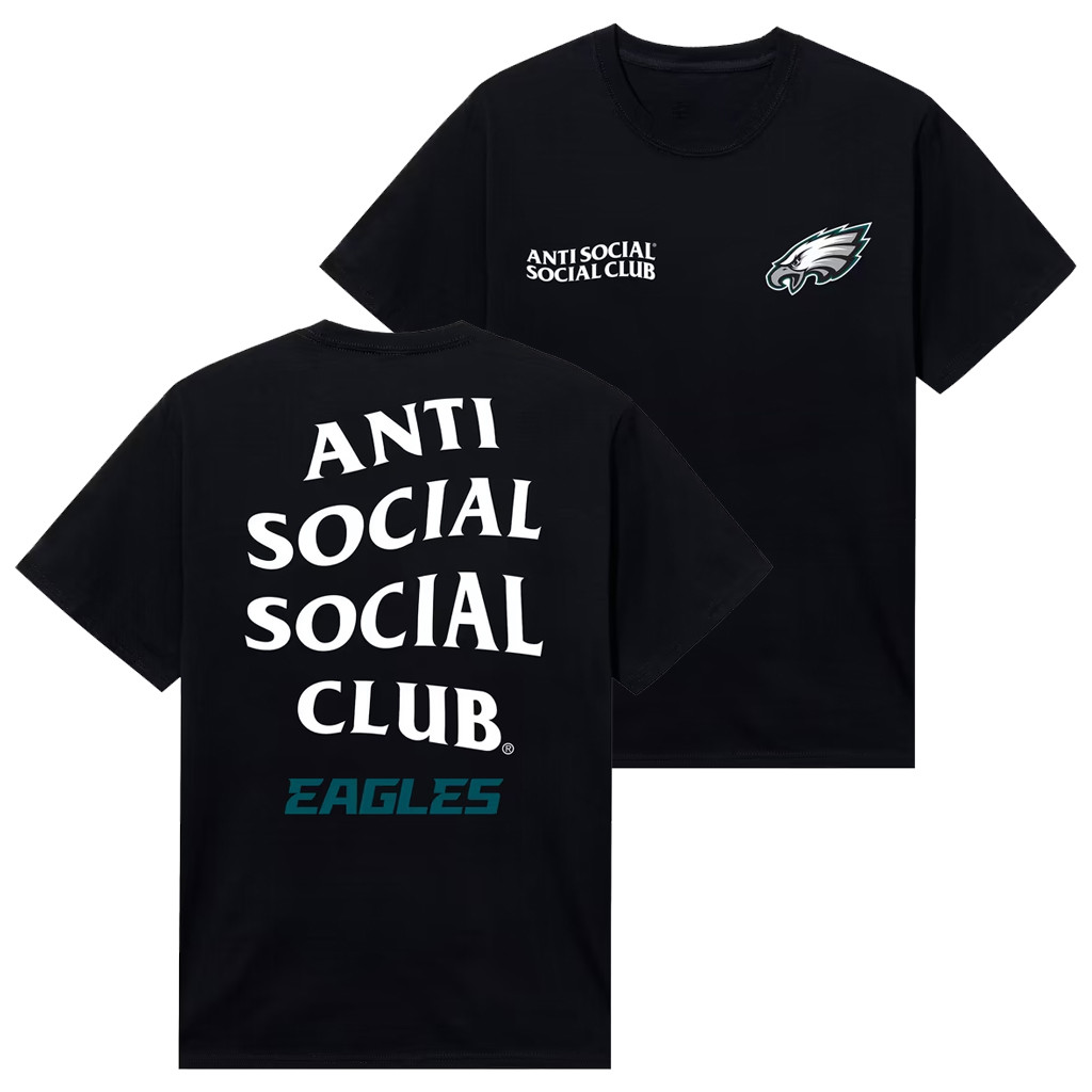AntiSocialSocialClub x NFL Merch 2026 AntiSocialSocialClub x Philadelphia Eagles Team T-Shirt