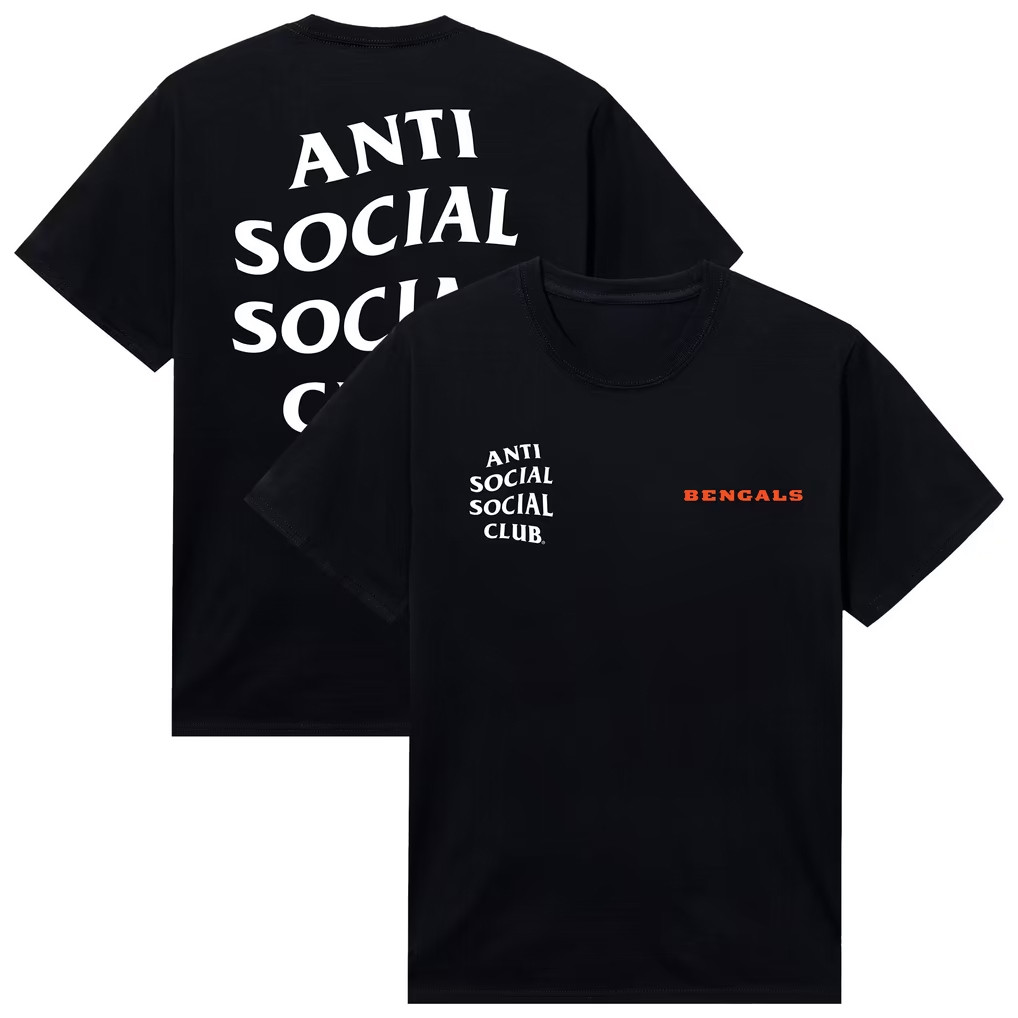 AntiSocialSocialClub x NFL Merch 2026 Cincinnati Bengals Snap T-Shirt Football Fan Gift Ideas