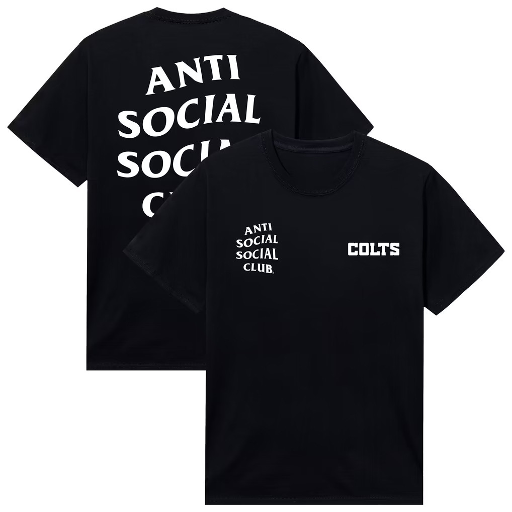 AntiSocialSocialClub x NFL Merch 2026 Indianapolis Colts AntiSocialSocialClub x NFL Snap T-Shirt