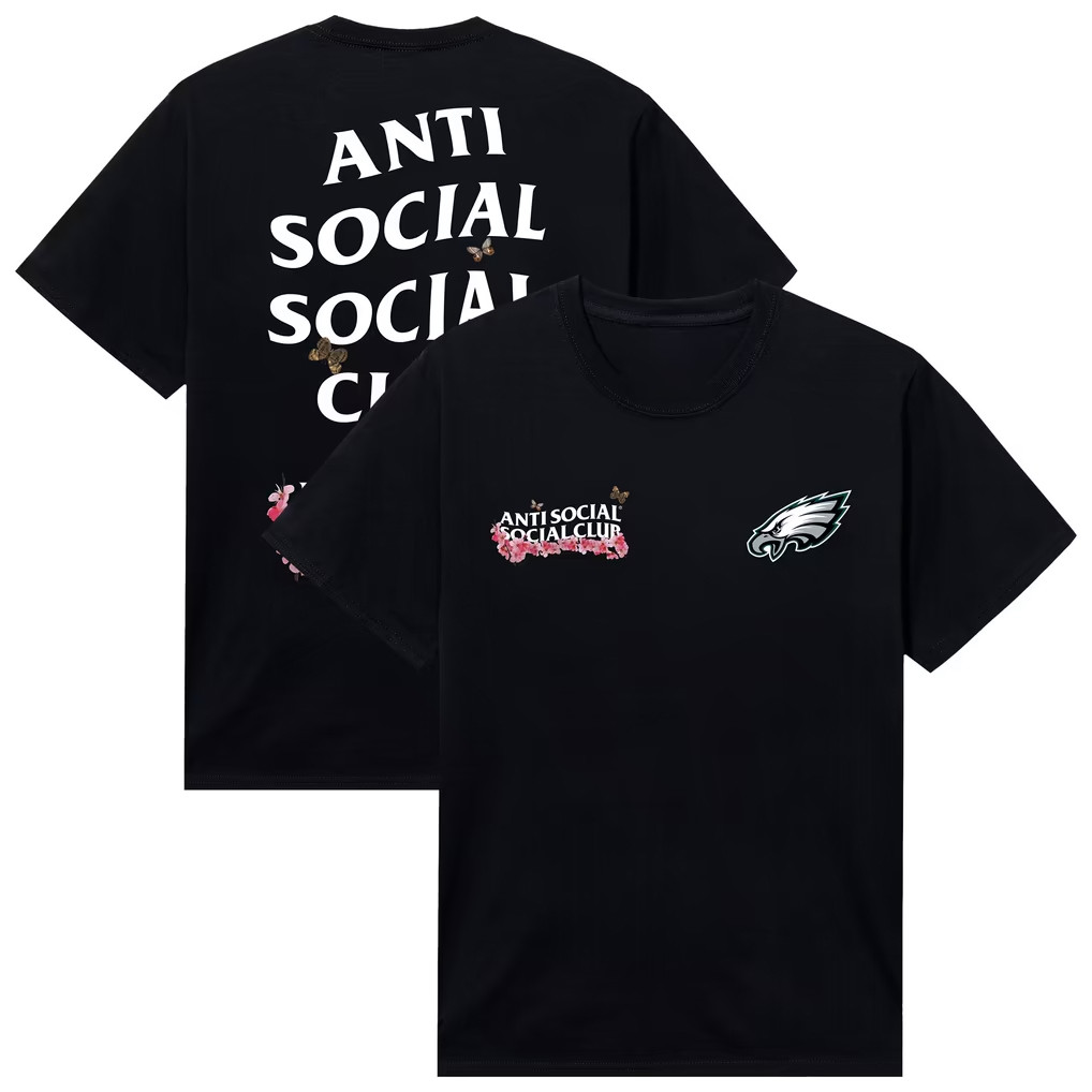 AntiSocialSocialClub x NFL Merch 2026 Philadelphia Eagles AntiSocialSocialClub x NFL Blossom Shirt AntiSocialSocialClub x NFL Merch 2026 Philadelphia Eagles AntiSocialSocialClub x NFL Blossom Shirt