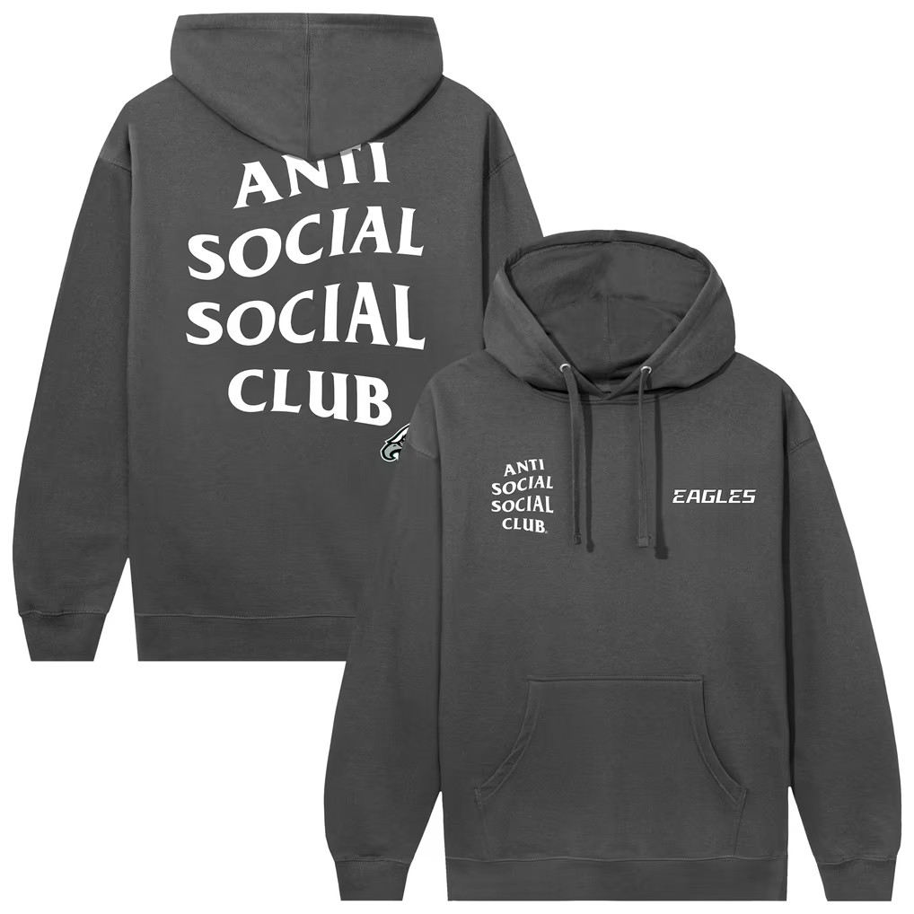 AntiSocialSocialClub x NFL Merch 2026 Philadelphia Eagles x AntiSocialSocialClub Blossom Hoodie