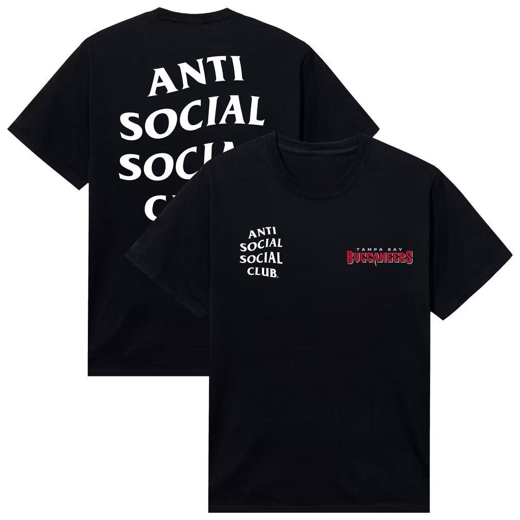 AntiSocialSocialClub x NFL Merch 2026 TB Buccaneers x AntiSocialSocialClub Snap Shirt Fan Gift