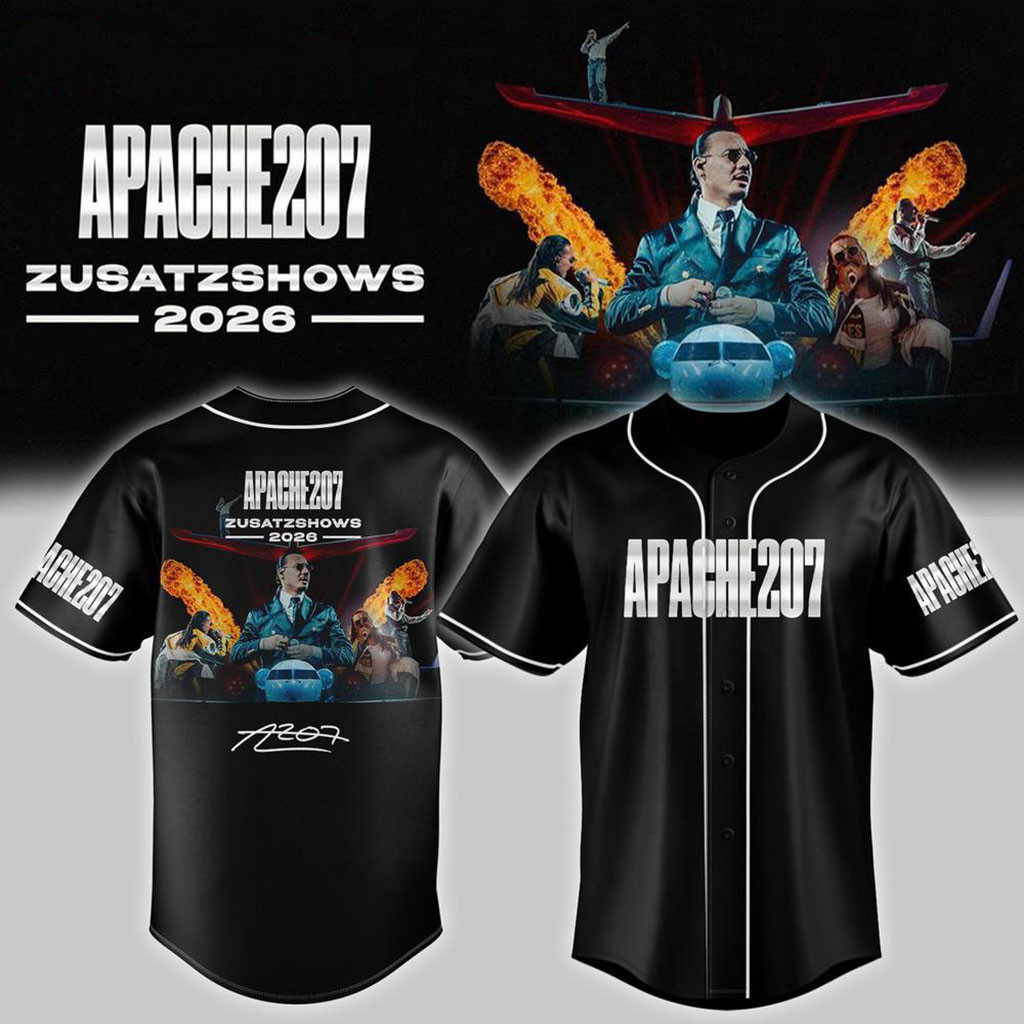 Apache 207 Arena Tour 2026 Zusatzshows Signed Baseball Jersey Apache 207 Merch Rap Fan Gifts Apache 207 Arena Tour 2026 Zusatzshows Signed Baseball Jersey Apache 207 Merch Rap Fan Gifts