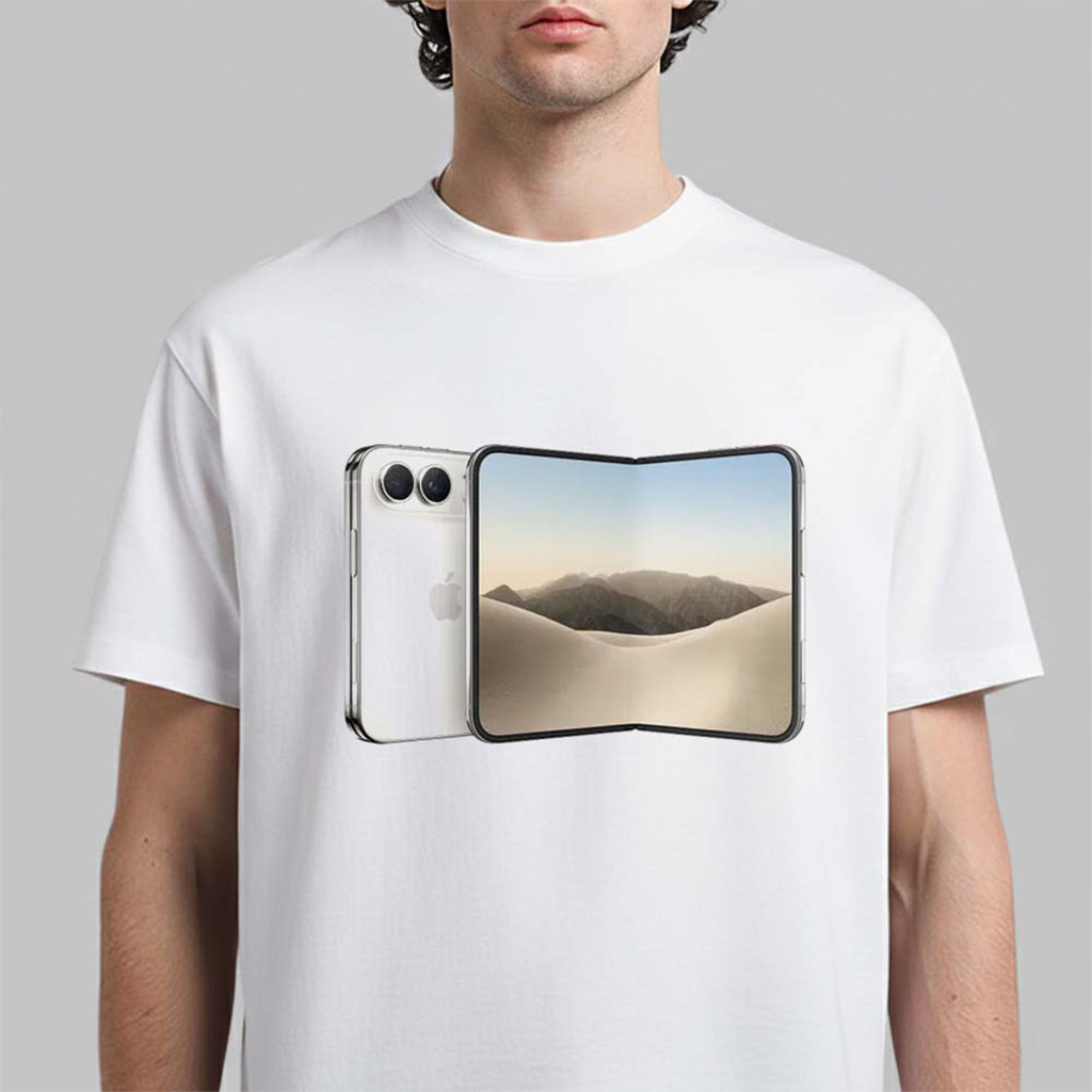 Apple iPhone Duo 2026 Star White T-Shirt iPhone Tech Graphic Tee Gifts for Apple Fans